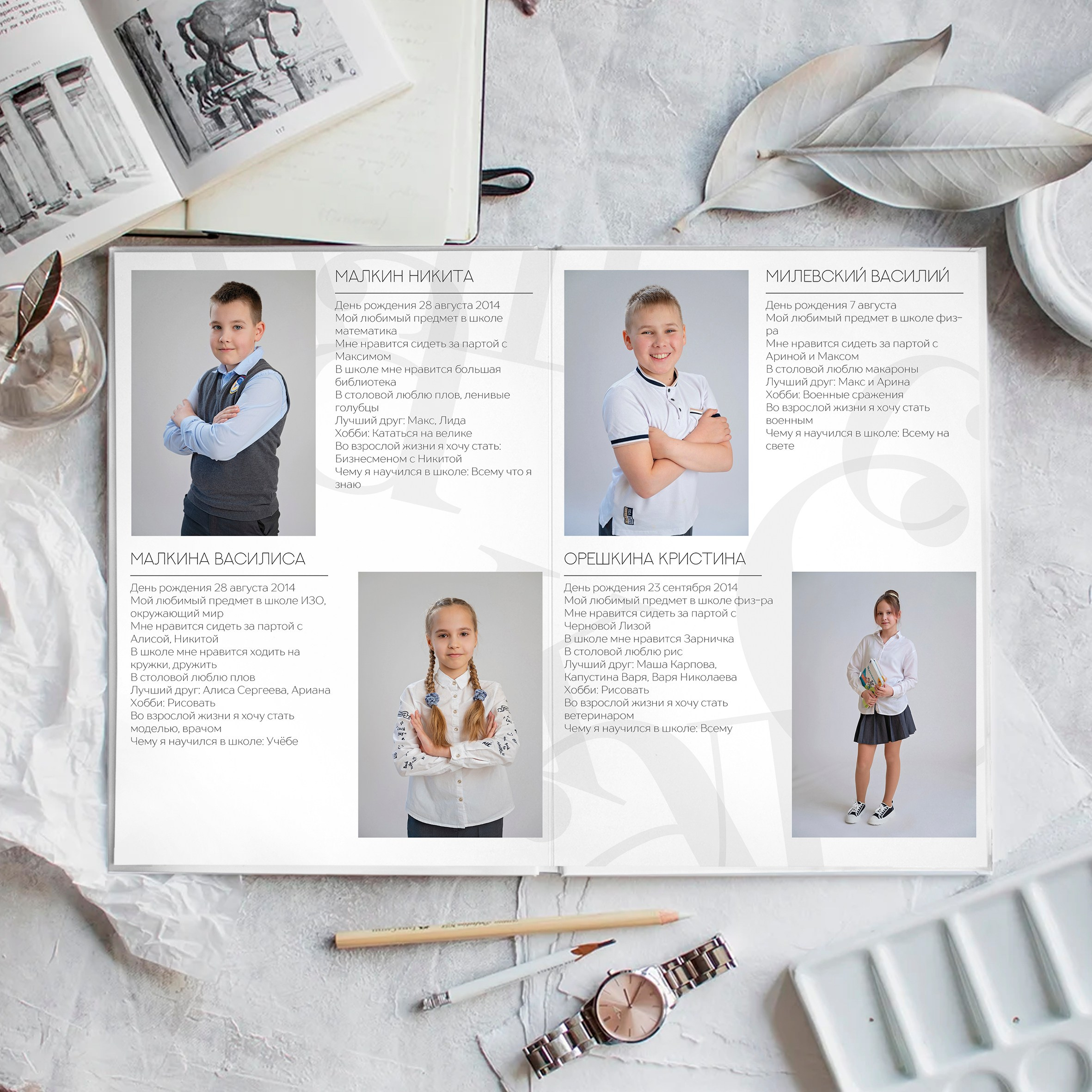 1-4 классы. Выпускные альбомы для школы и детского сада в СПб и ЛО