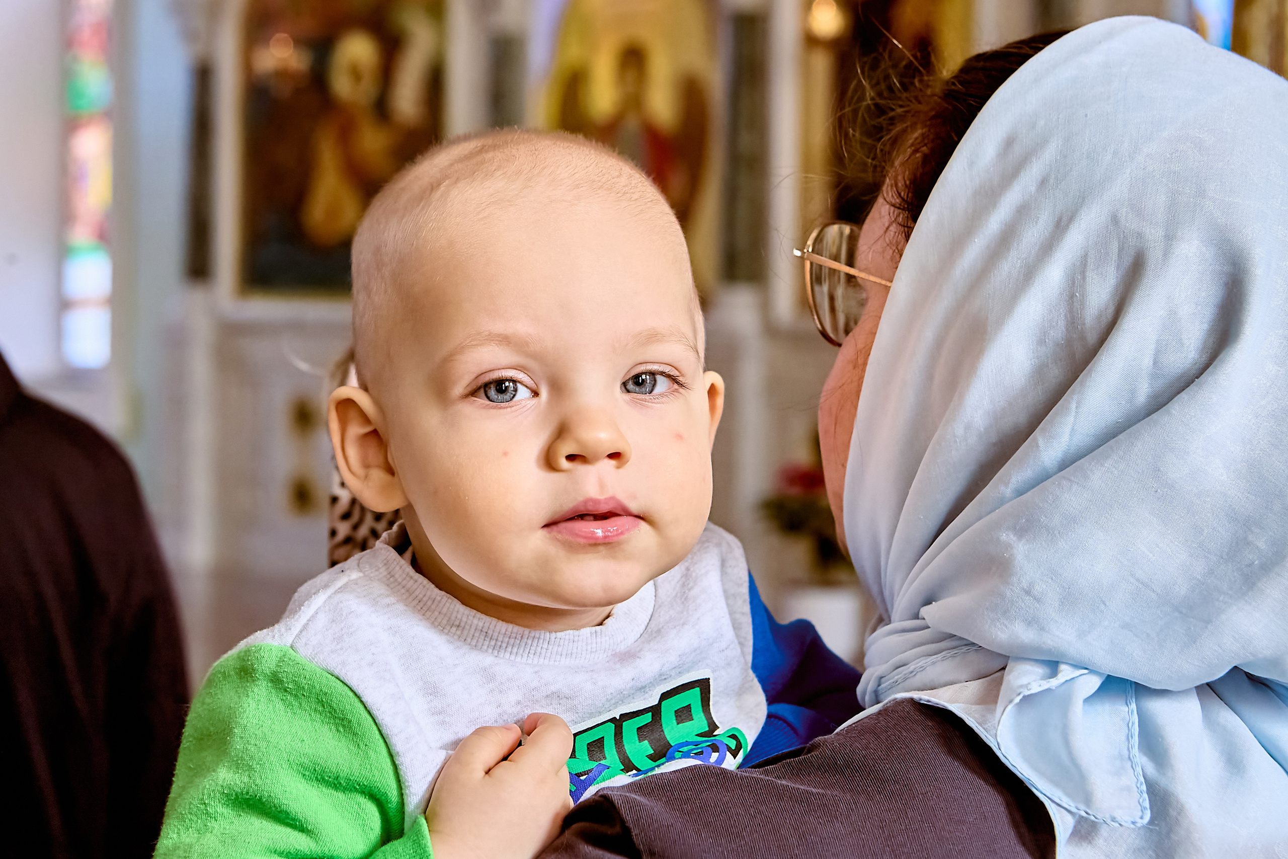 Детский портрет православного портретного фотографа Николая Голованова