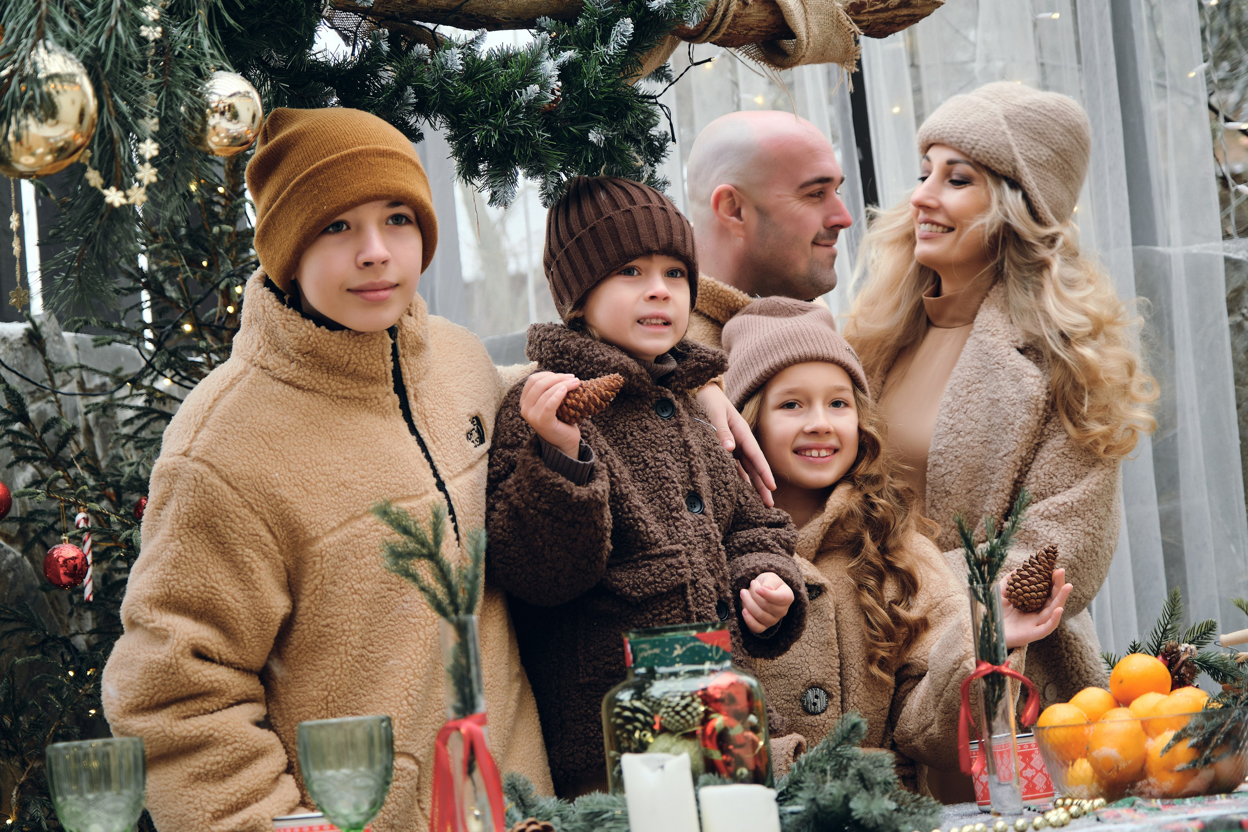 новогодняя фотосессия семейная от фотографа Виктории Колышевой в Люберцах