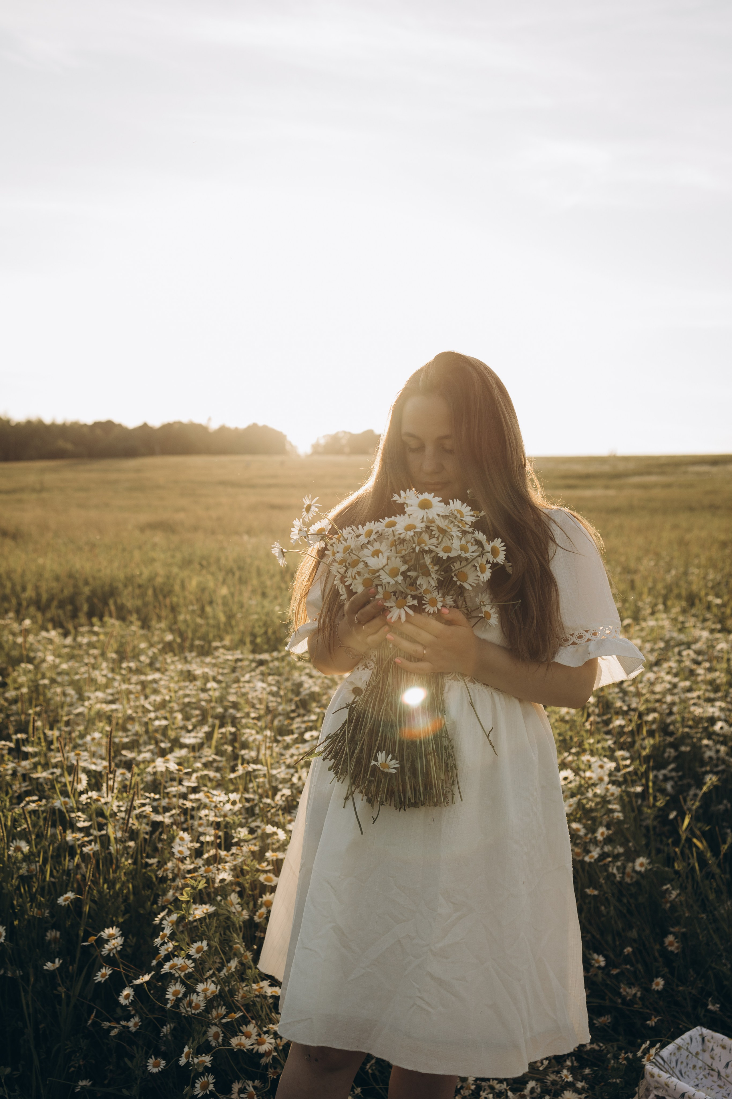Маша и ромашки. Семейный фотограф в Москве Виктория Ястребинская