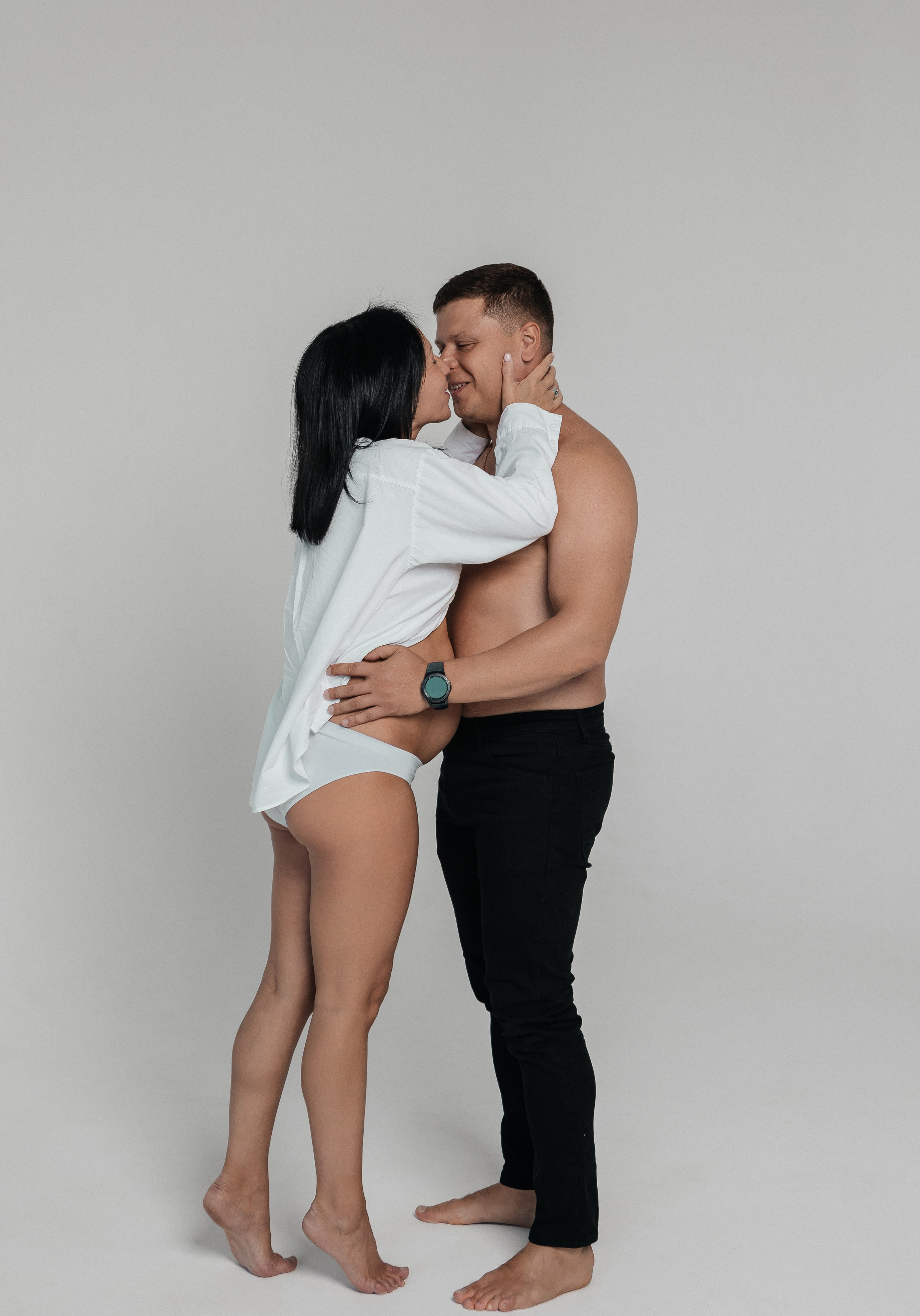 Семейная фотосессия в фотостудии. Свадебный и семейный фотограф Ибрагимова Мария из Екатеринбурга