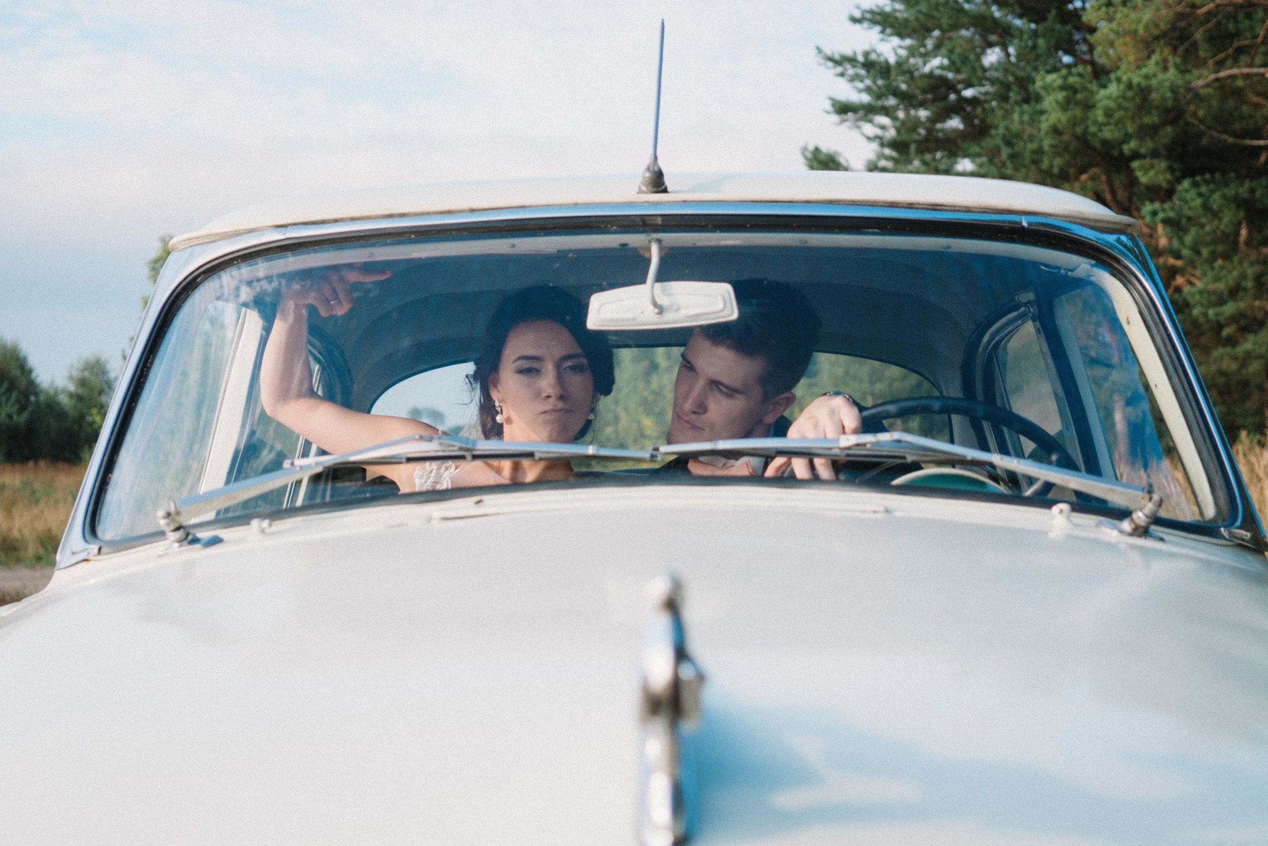 Георгий и Мария. Прокат Аренда ретро автомобилей Волга ГАЗ 21  Кострома