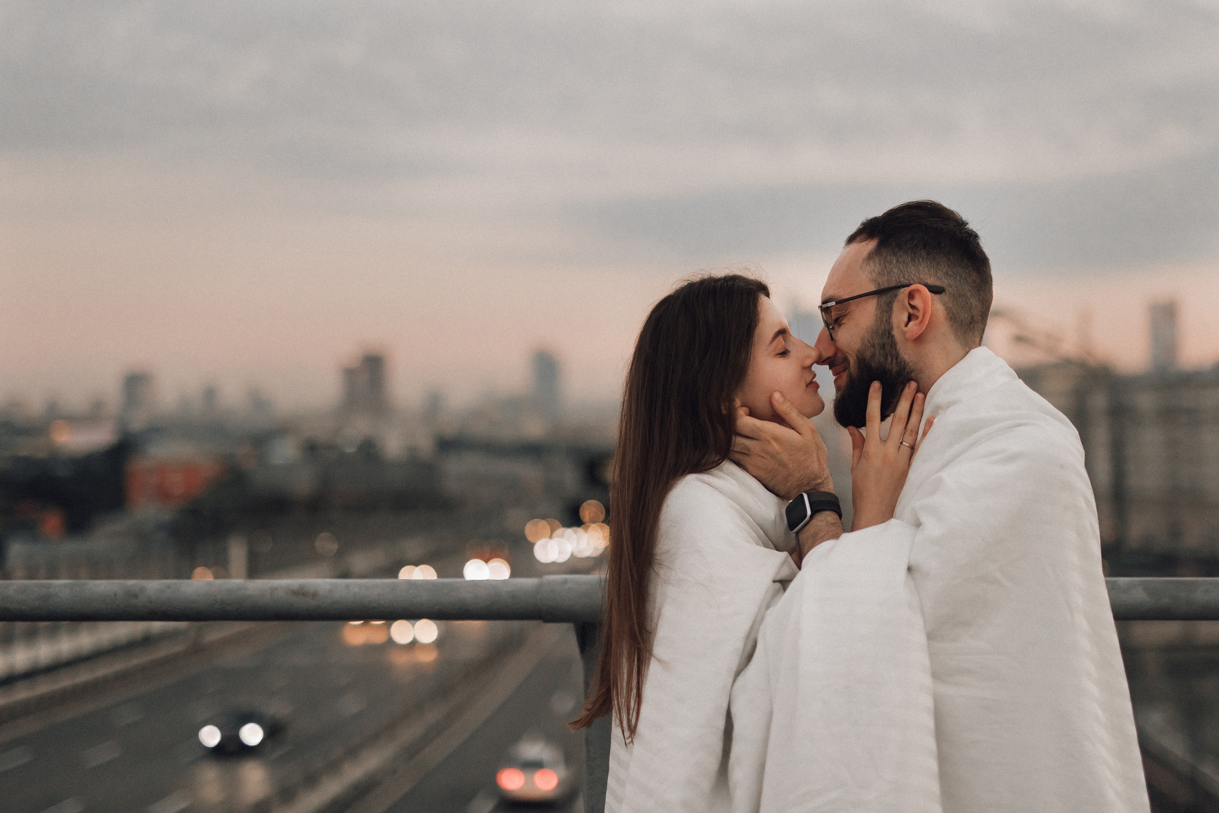 Москва. Крыша. Рассвет. Фотограф Романова Анна