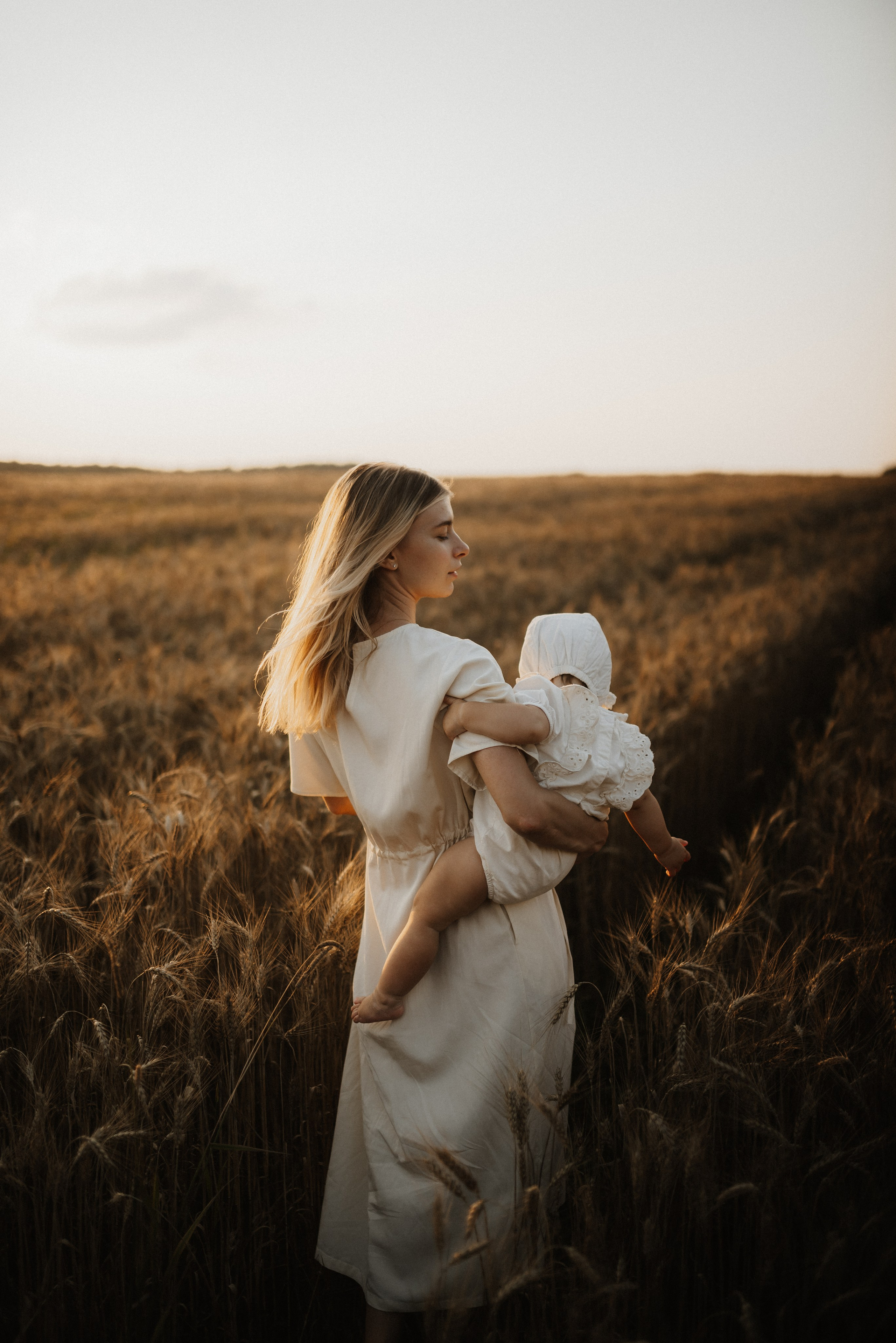 Красивая закатная история мамы и дочки. Фотограф Алексин, Тула