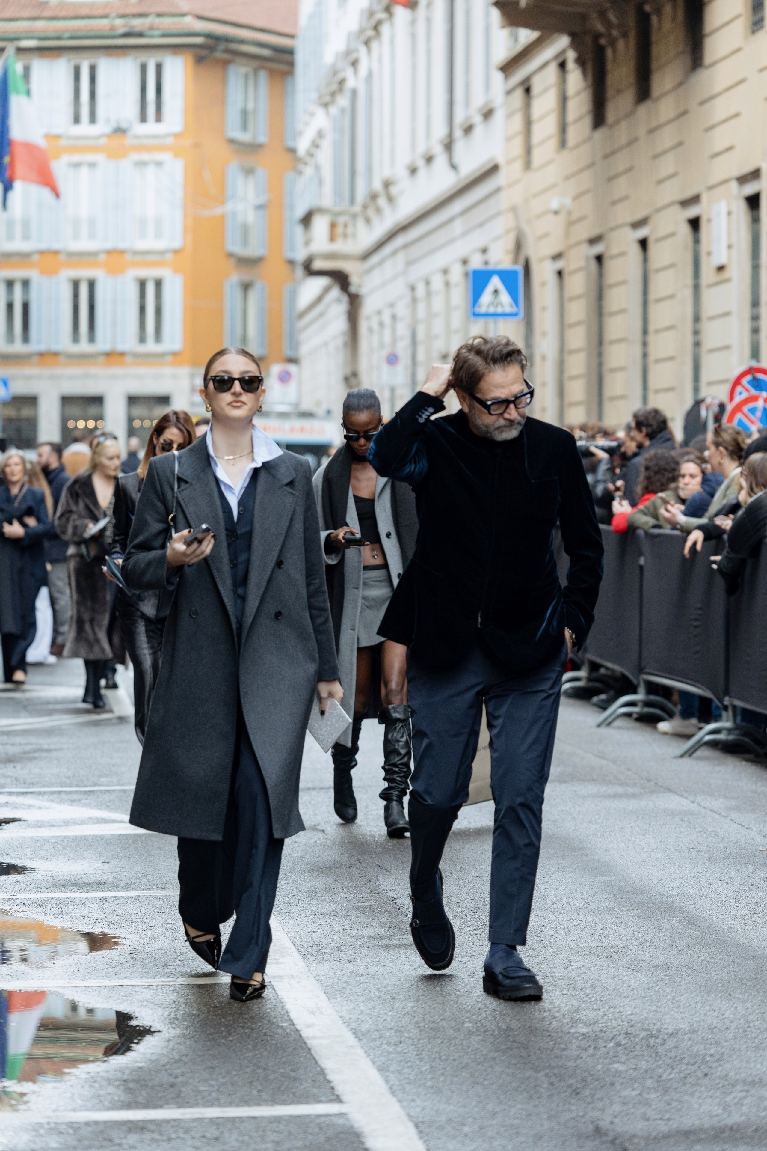 ARMANI MFW FALL/WINTER 24/25. Photographer in Milan Ivan Goncharov