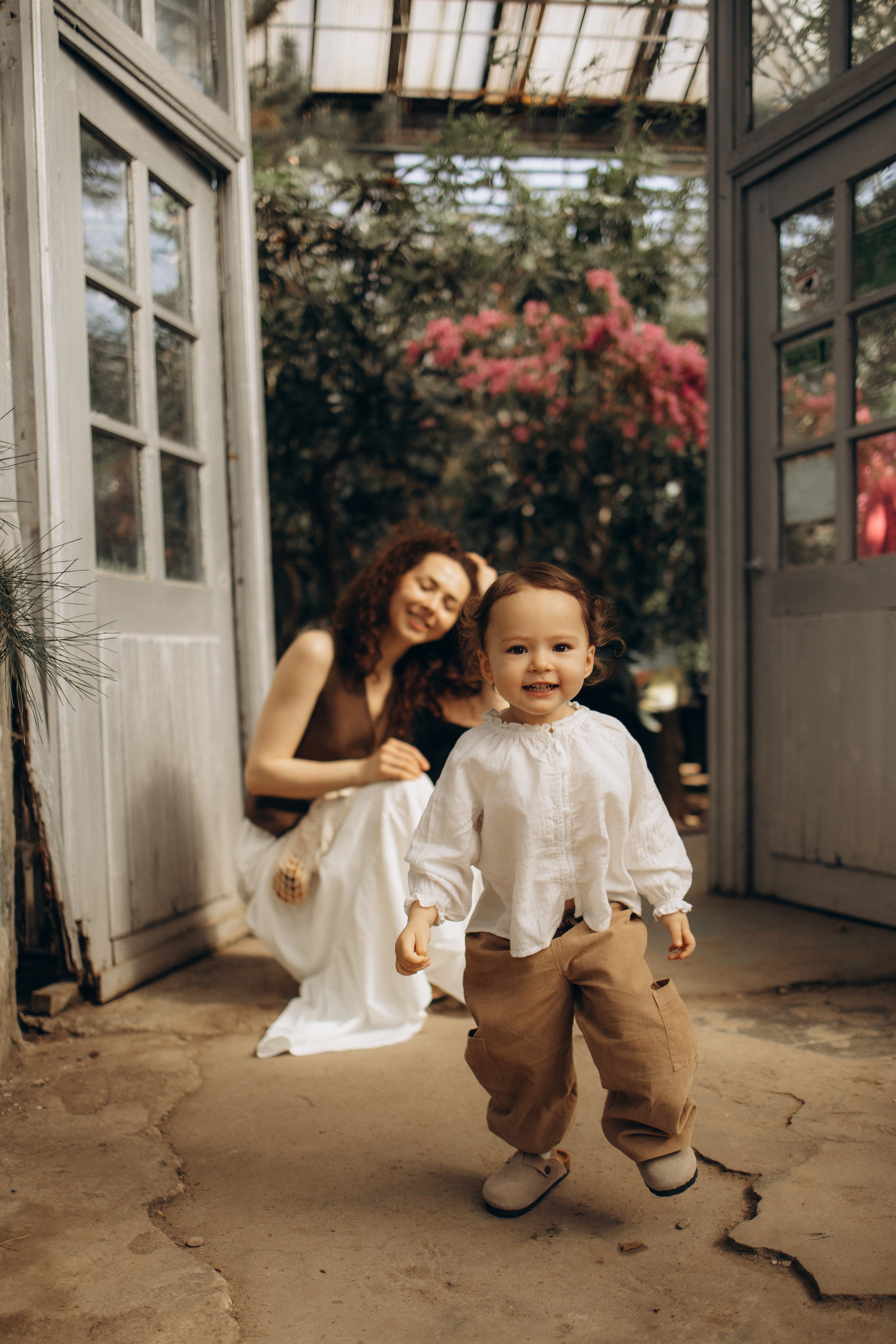 Прогулка по оранжерее. Семейный фотограф в Москве Ксения Аганина