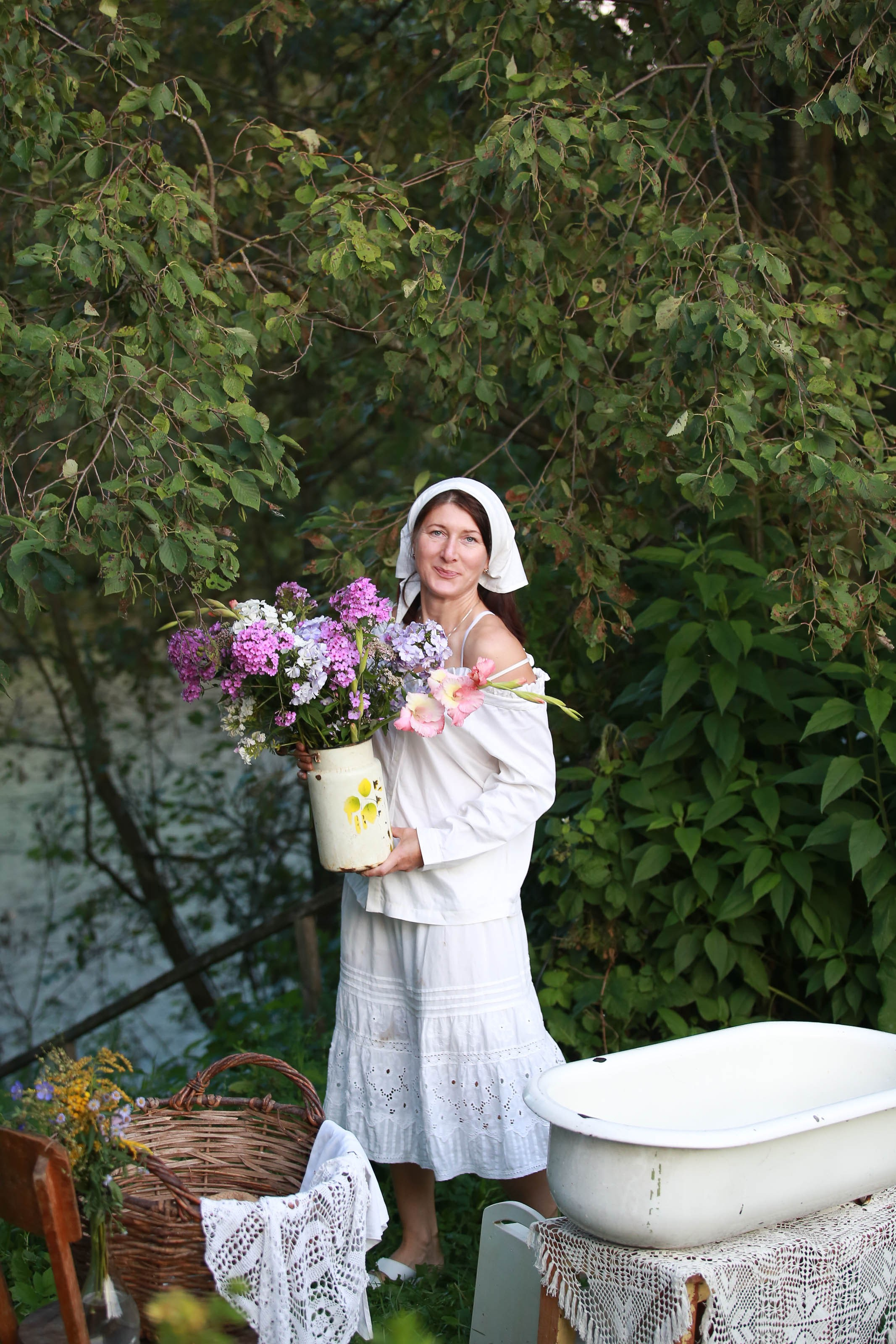 Проект «Ретро стирка на реке». Семейный и детский фотограф в Москве Мария Быкова
