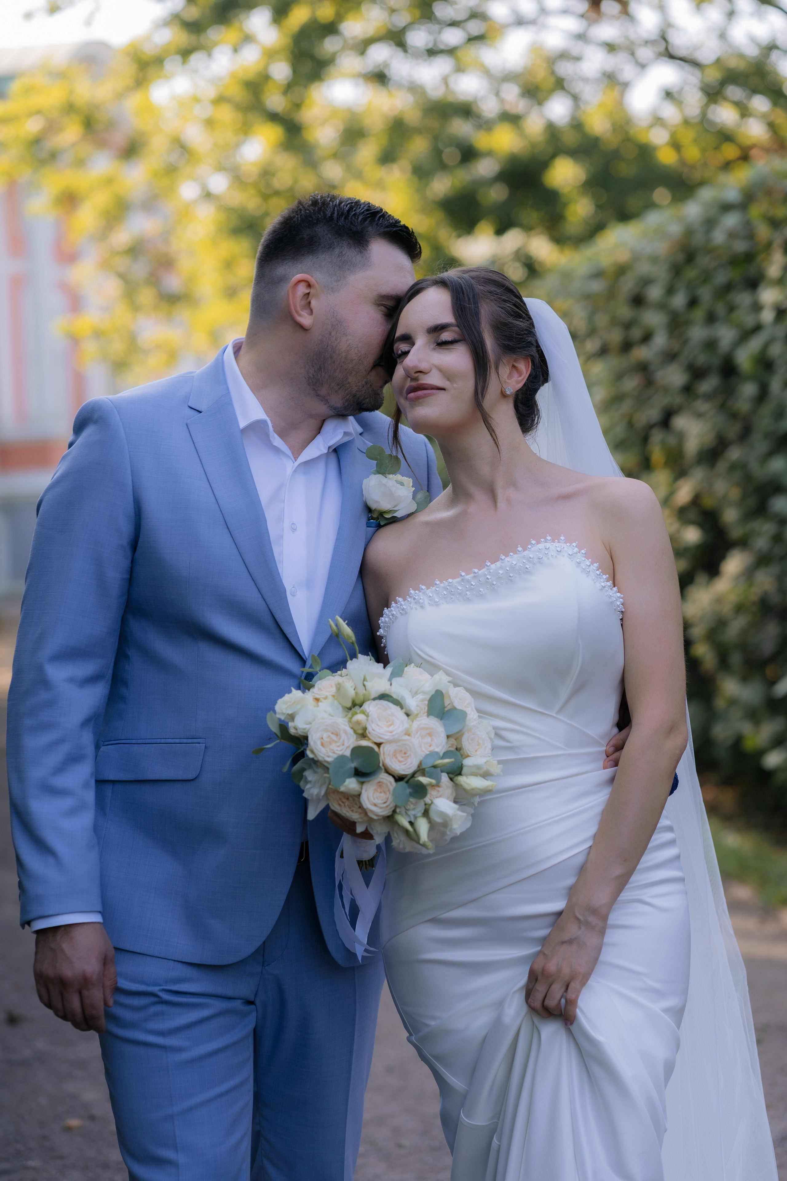 Свадебная фотосессия в Москве, парк Кусково. Свадебный фотограф в Москве Анна Полушина