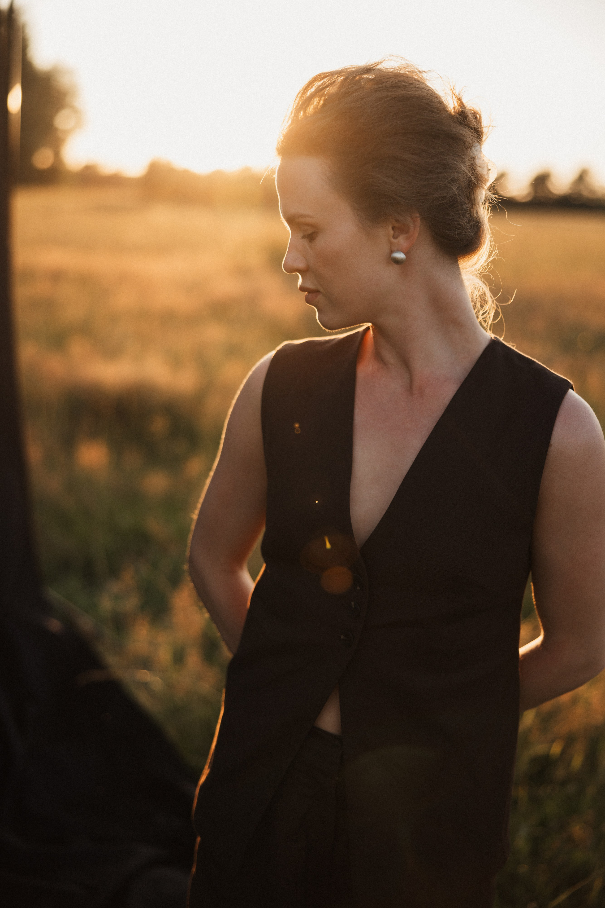 Фэшн съёмка в поле