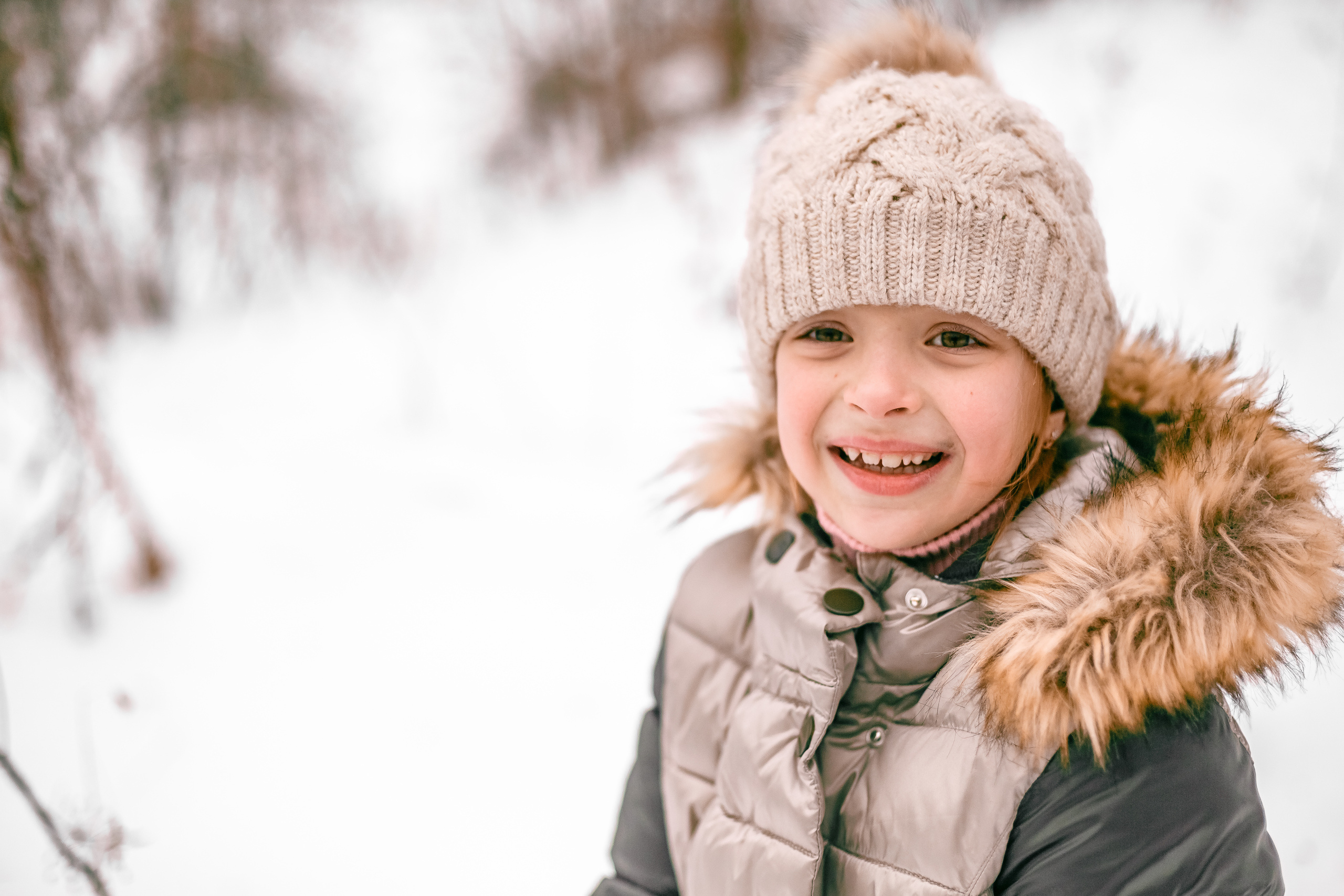 Семейная фотосессия зимой на природе