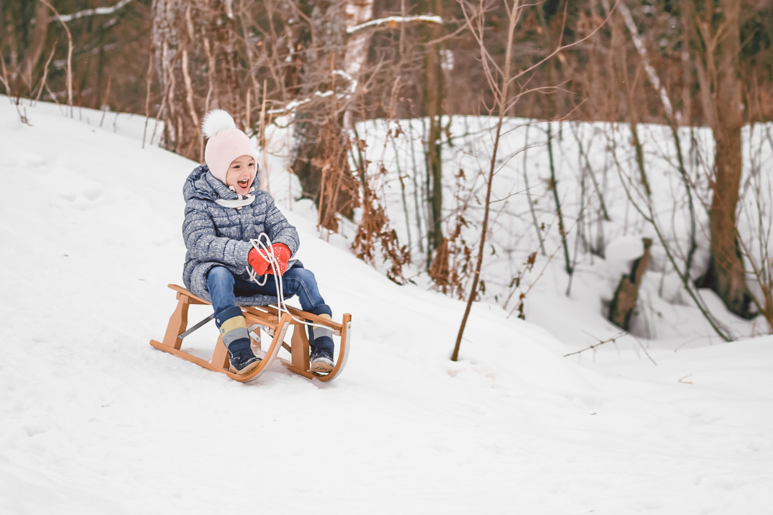 Семейная фотосессия зимой на природе