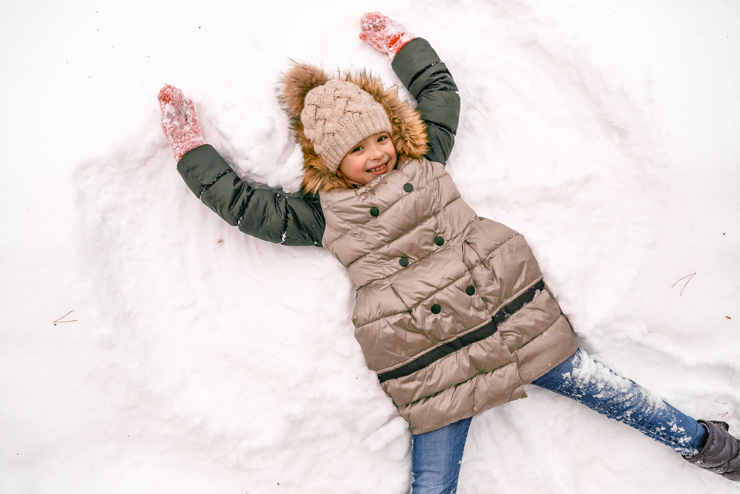 Семейная фотосессия зимой на природе