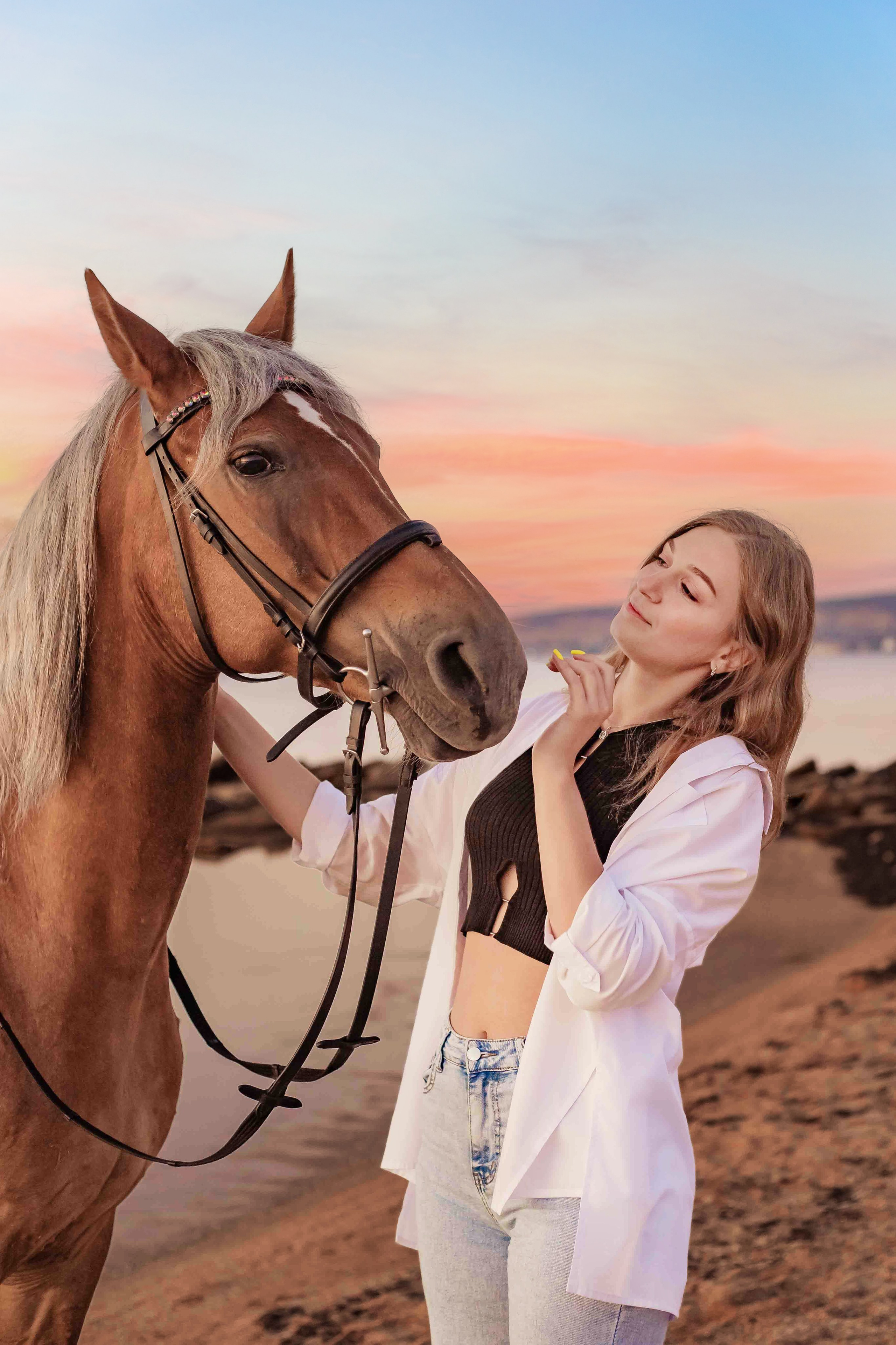 Фотосессия на море с лошадью. Фотограф в Феодосии Наталья Булгакова