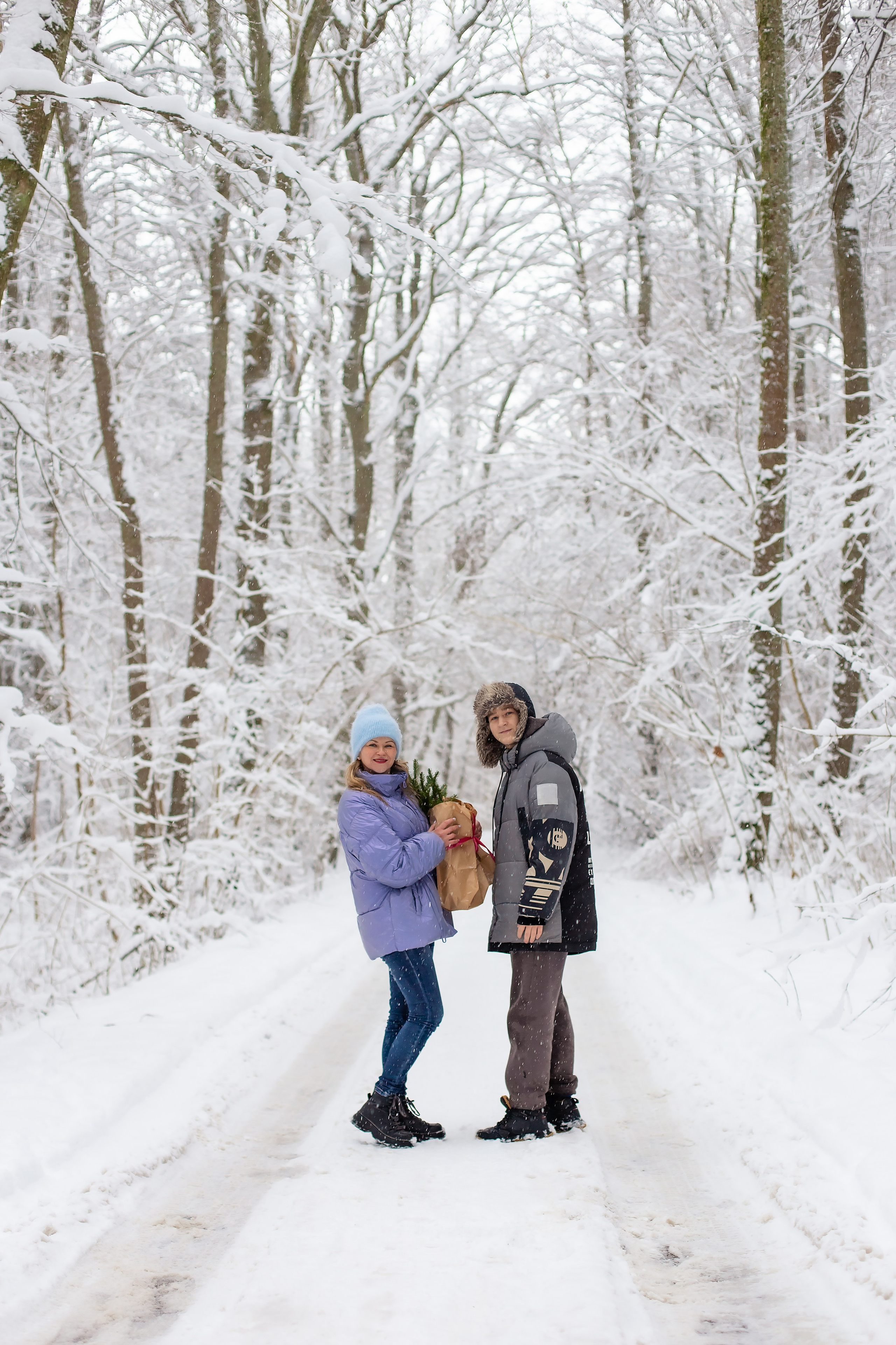 Катя и Тима. Когда выпал снег. Фотограф в Калининграде Решетникова Алина