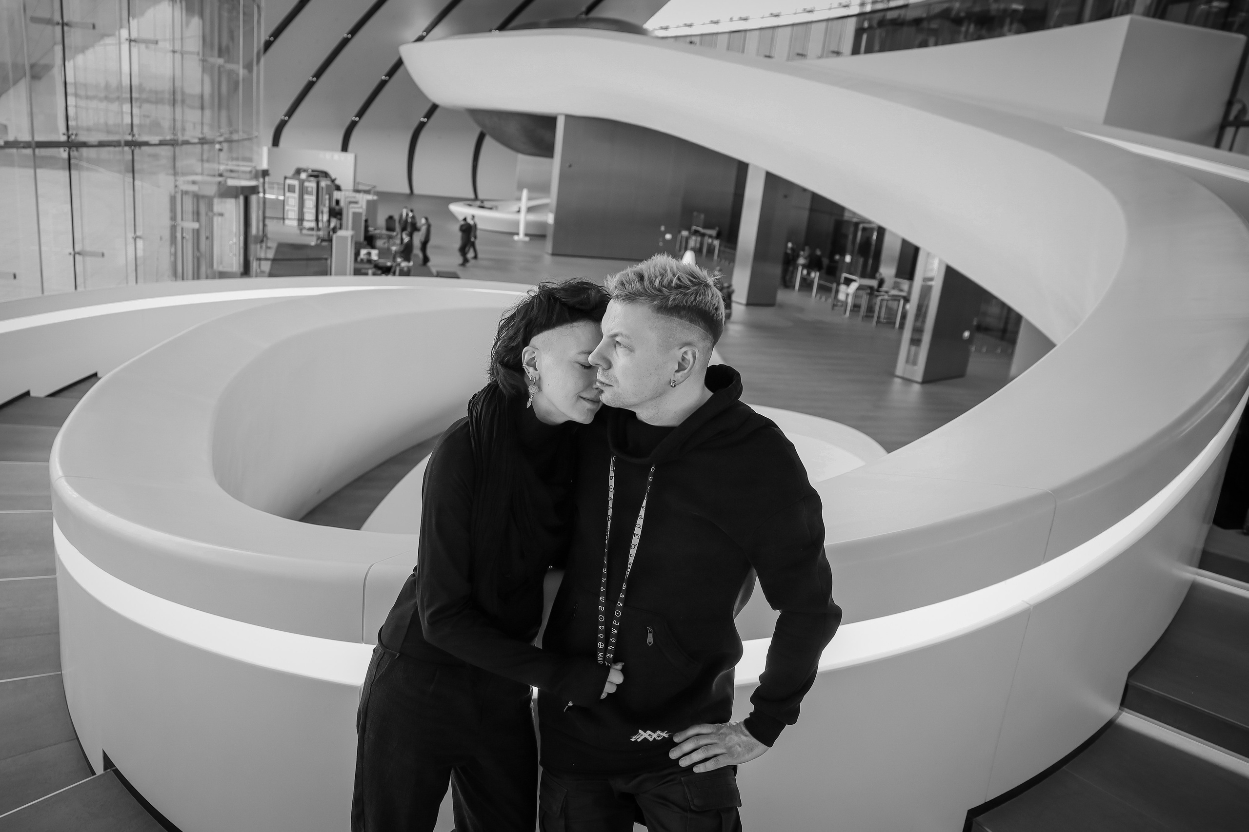 Алексей и Татьяна. Фотосессия на территории Лахта Центра. Портретный фотограф Панферова Регина г. Санкт-Петербург, г. Казань