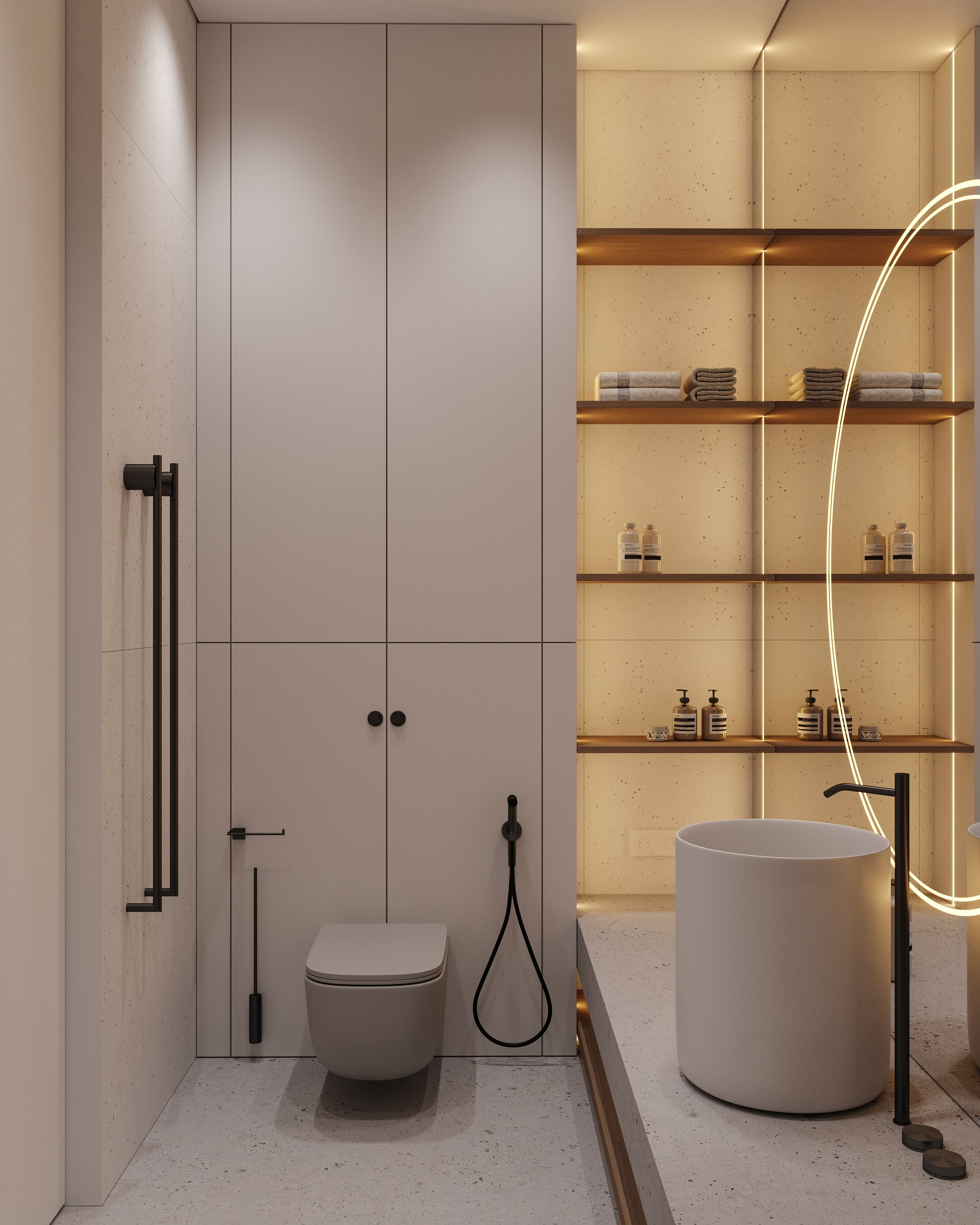 CONCRETE | DESIGNER ANNE KIREEVA. Interior Visualization by Valerie Stetyukevich