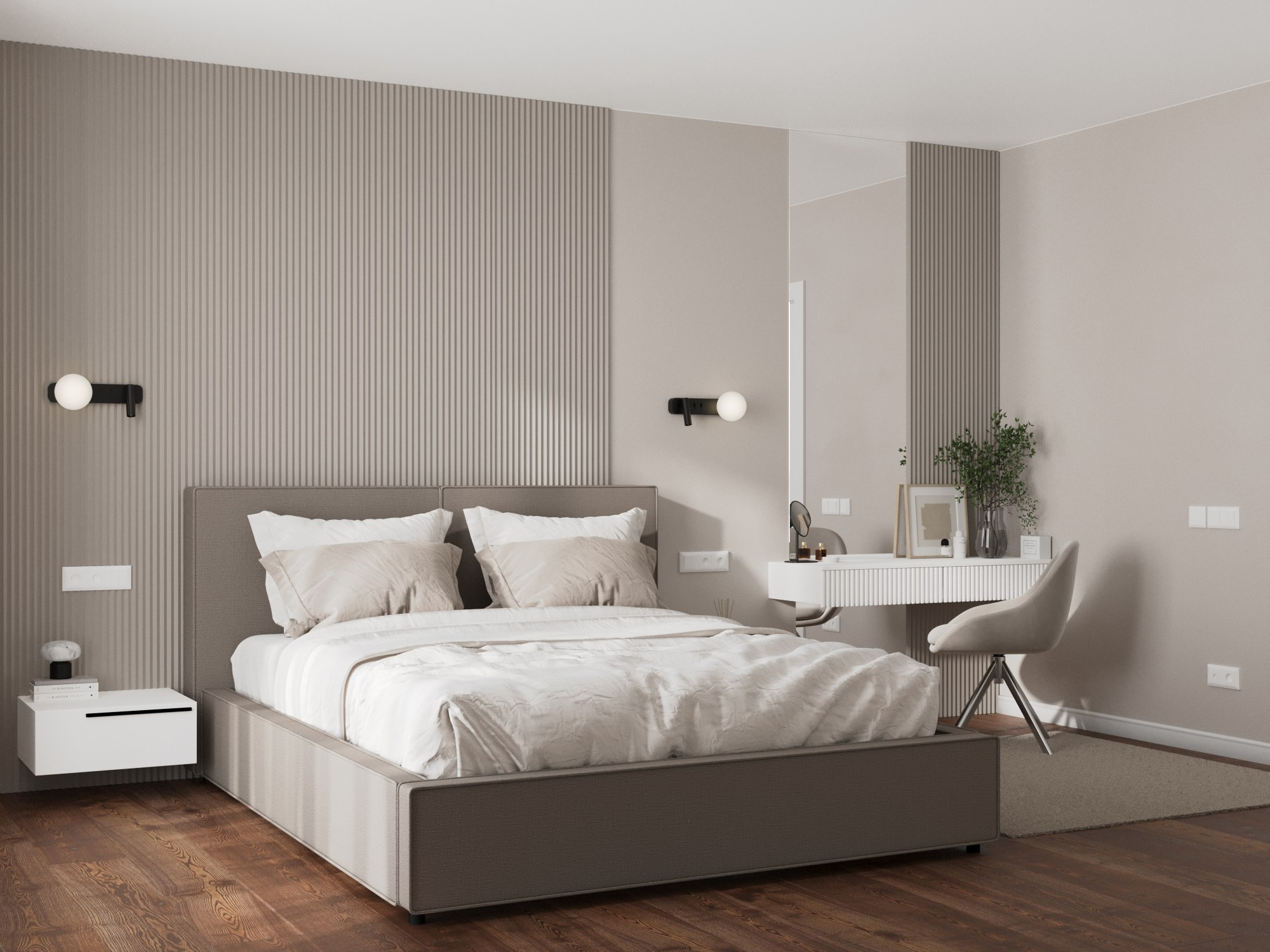 Проект квартиры в Хрустальном парке. 3D-дизайнер Кристина Пуляевская