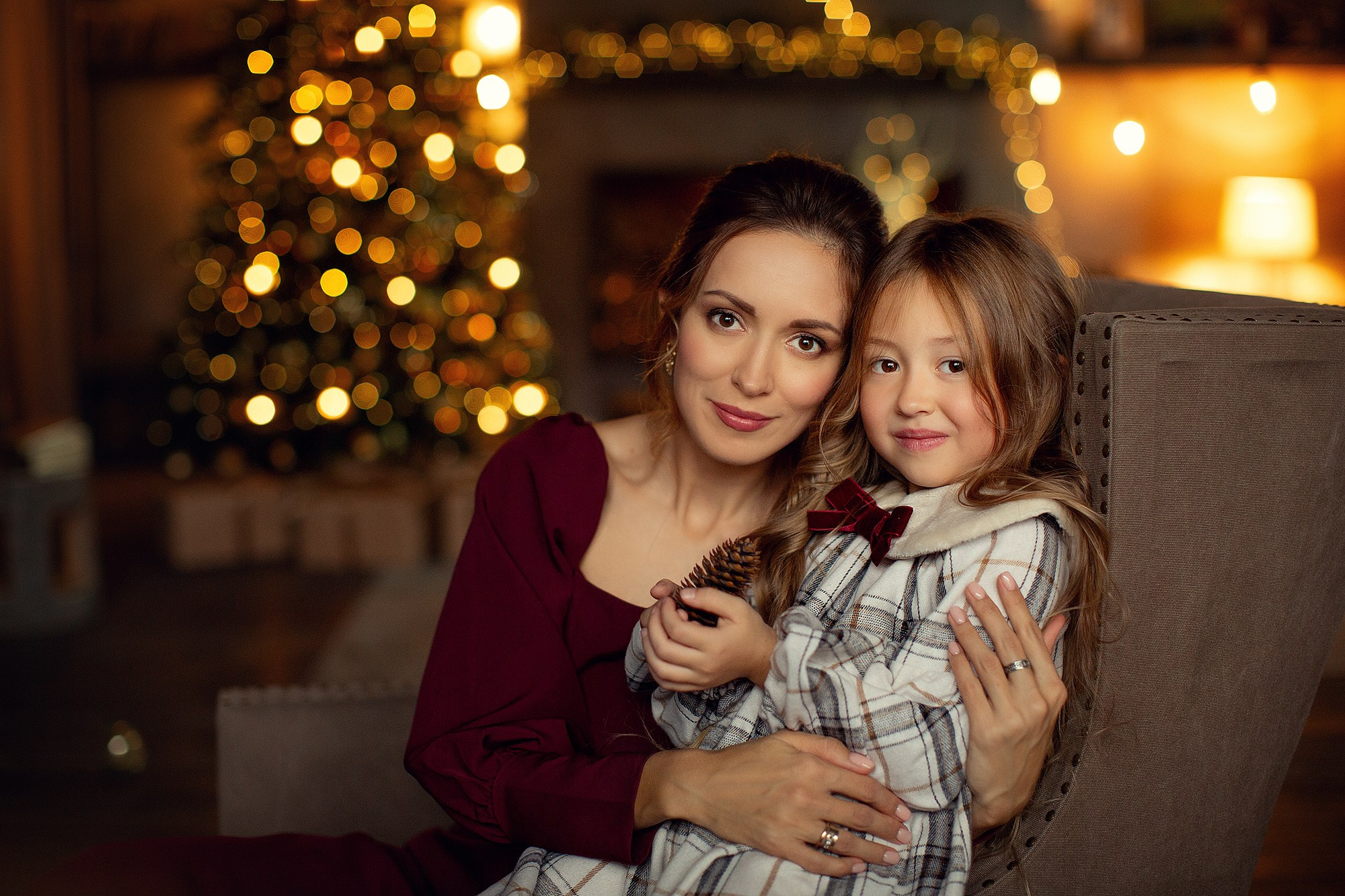 Новогодняя праздничная Фотосессия в студии. Семейный фотограф Татьяна Надеждина | Москва, Московская область, Ярославль
