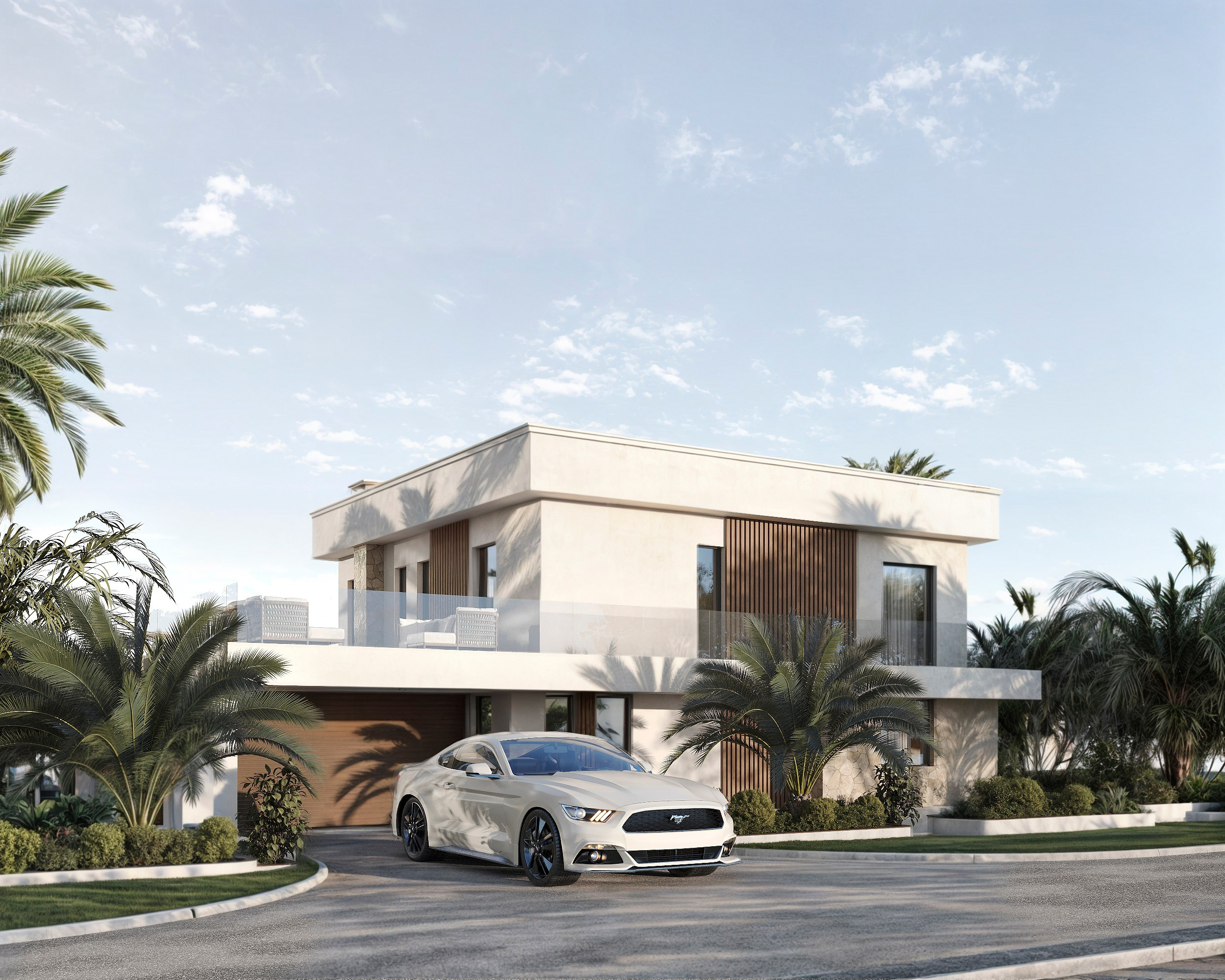 Сoastal residence. Solovets visualization