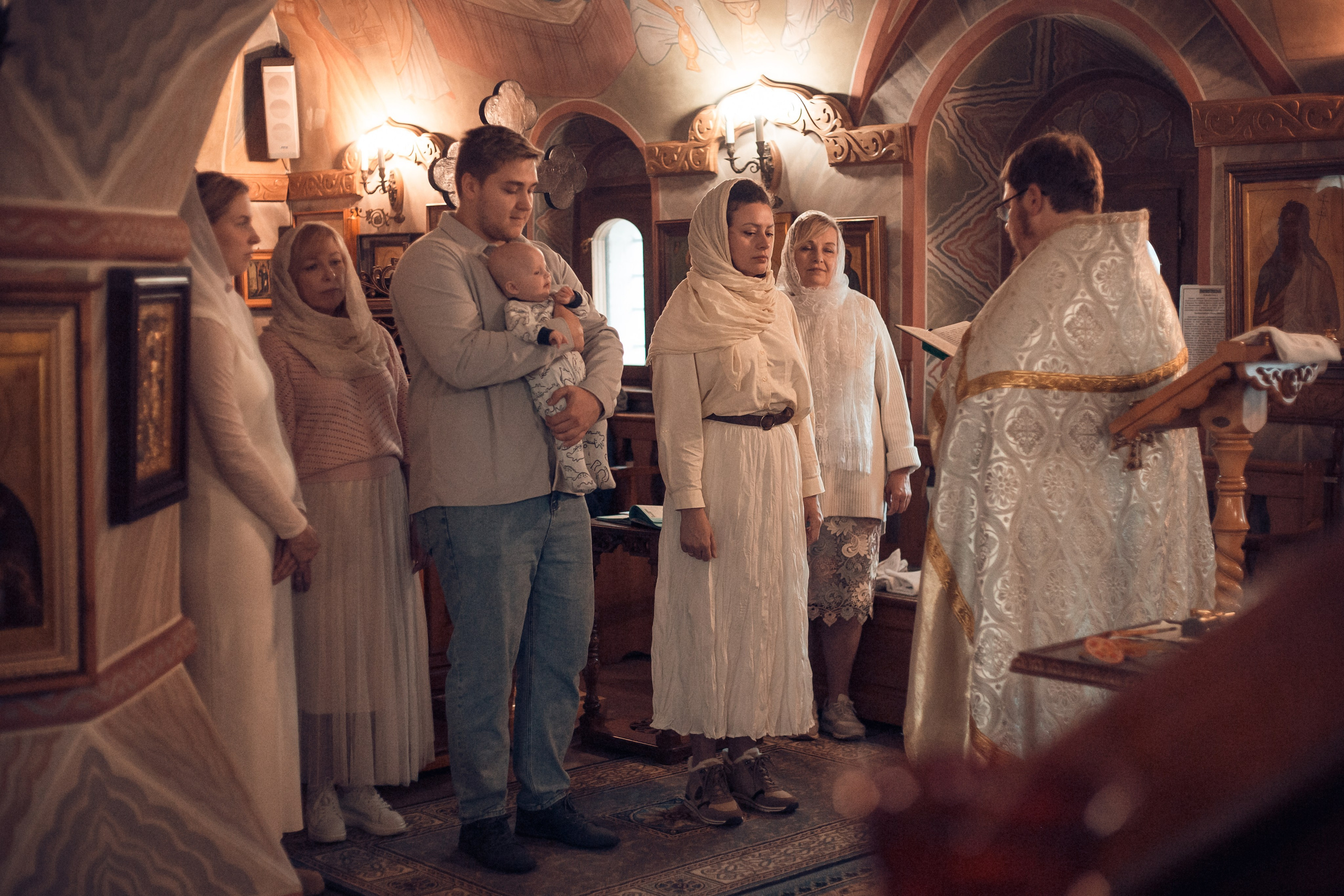 Крещение Полины в Спасо-Преображенском Воротынском женском монастыре