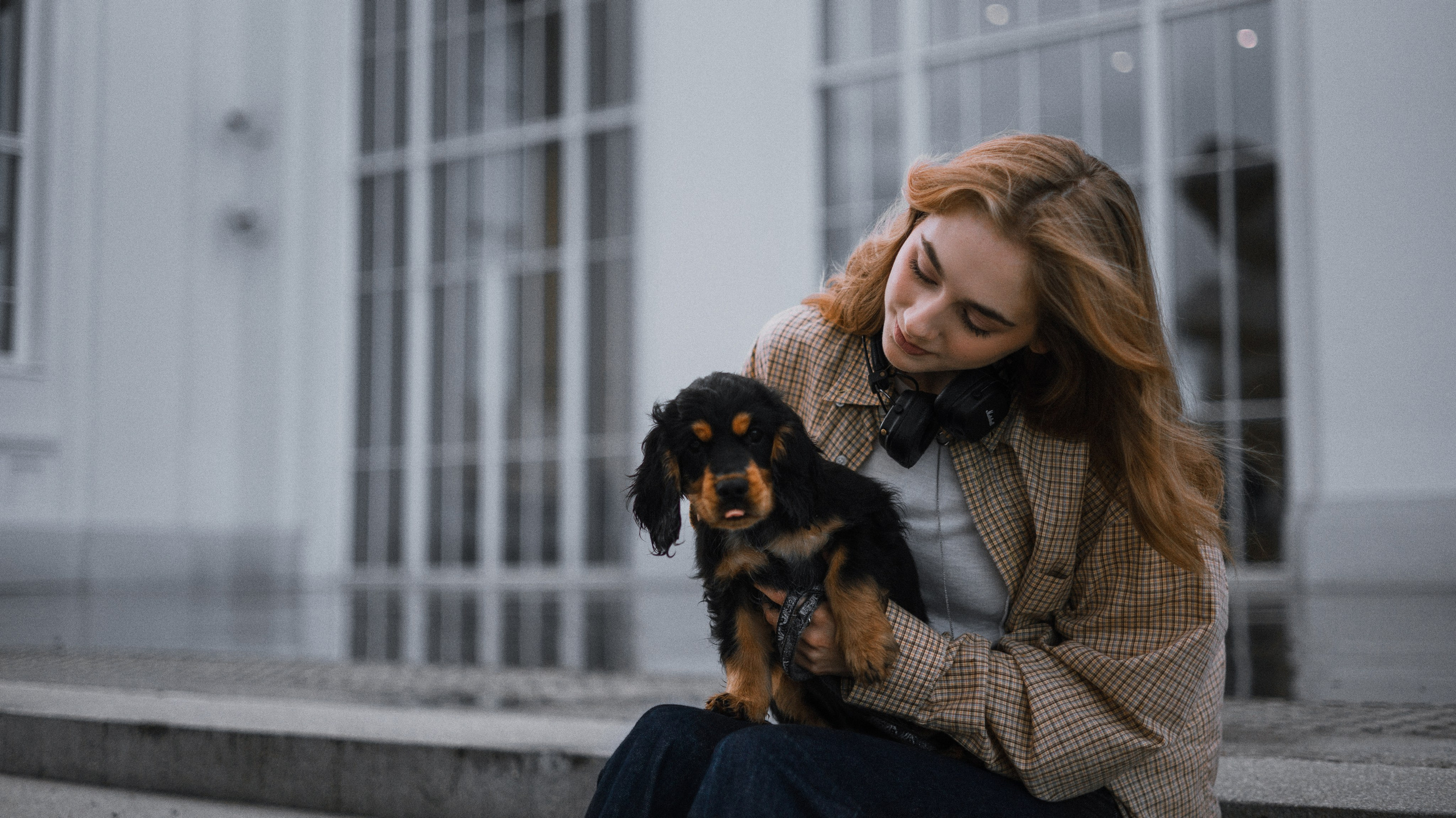 Аня и Ривер. Фотограф-анималист Богданова Полина