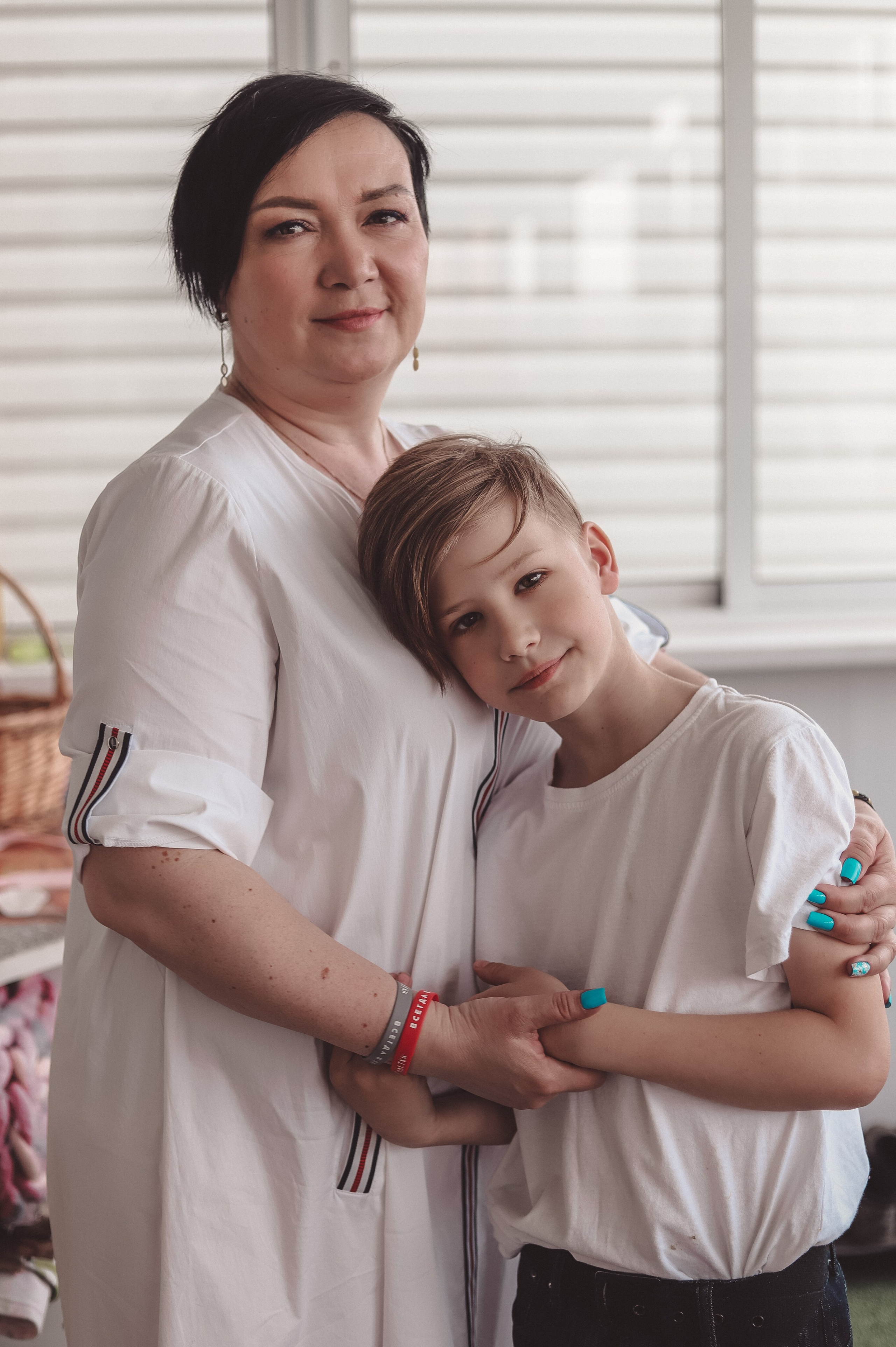 Домашняя фотосессия - Большая красивая семья летом. Семейный и женский фотограф Кемерово Мария Степ