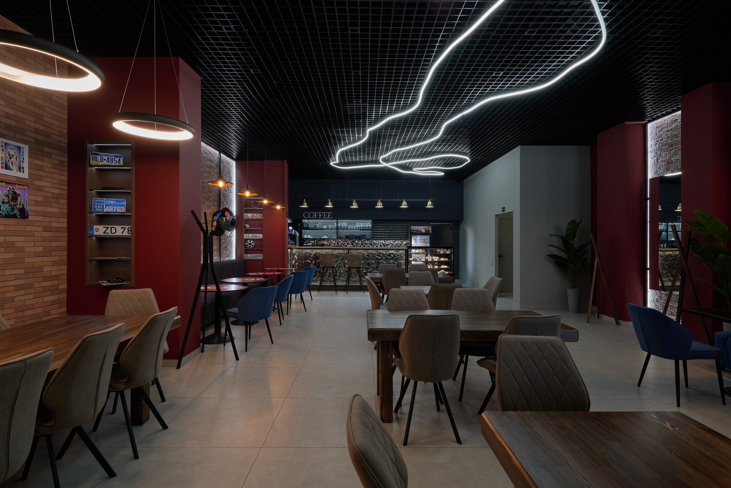 Кафе Мюнхен, Костанай (Казахстан). Абросимов Лев интерьерный и архитектурный фотограф