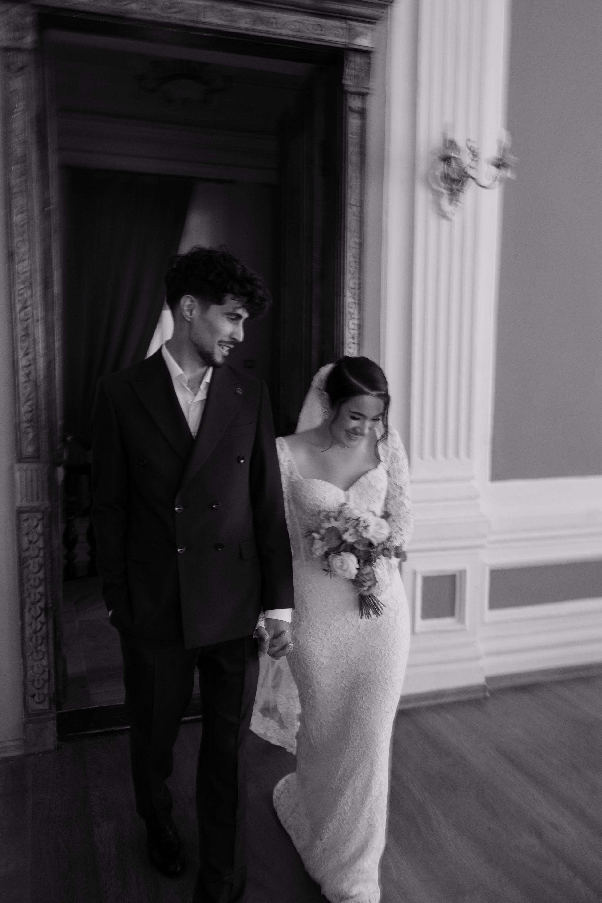 Черно-белая свадебная фотография из союза композиторов РТ в Казани