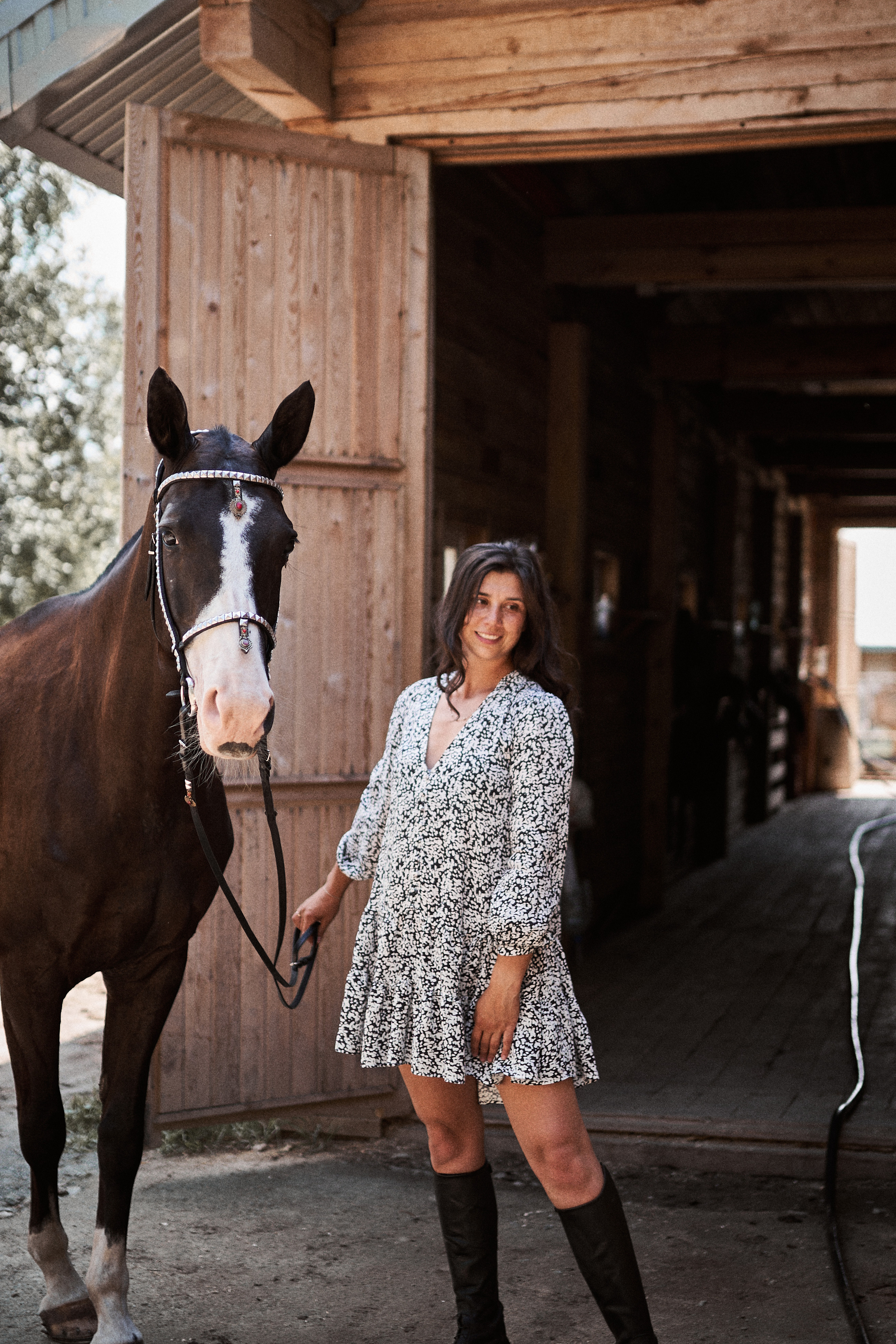 Дарья и ахалтекинцы. Конный клуб Каприоль. Фотосессии с лошадьми в Москве, Новосибирске