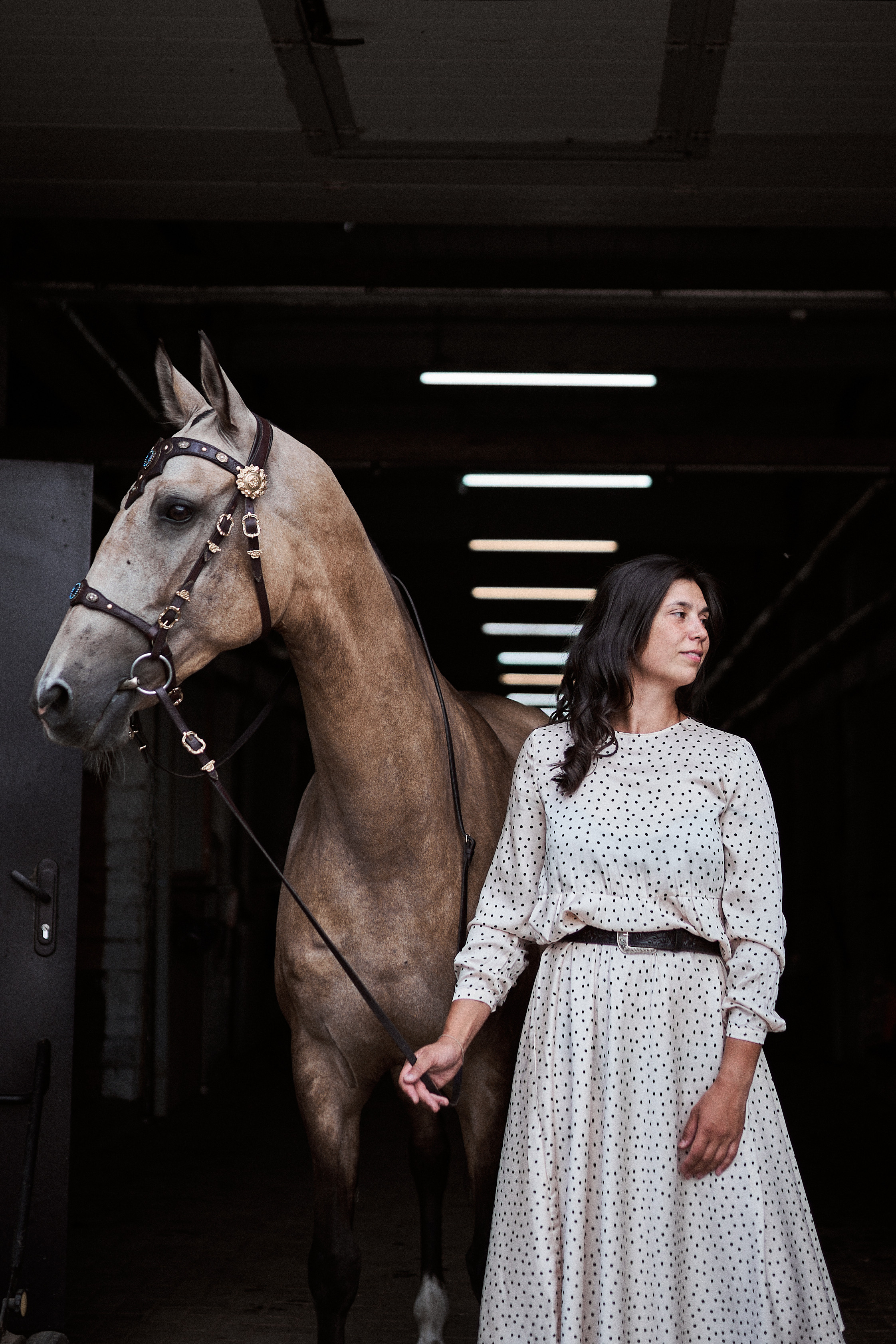 Дарья и ахалтекинцы. Конный клуб Каприоль. Фотосессии с лошадьми в Москве, Новосибирске