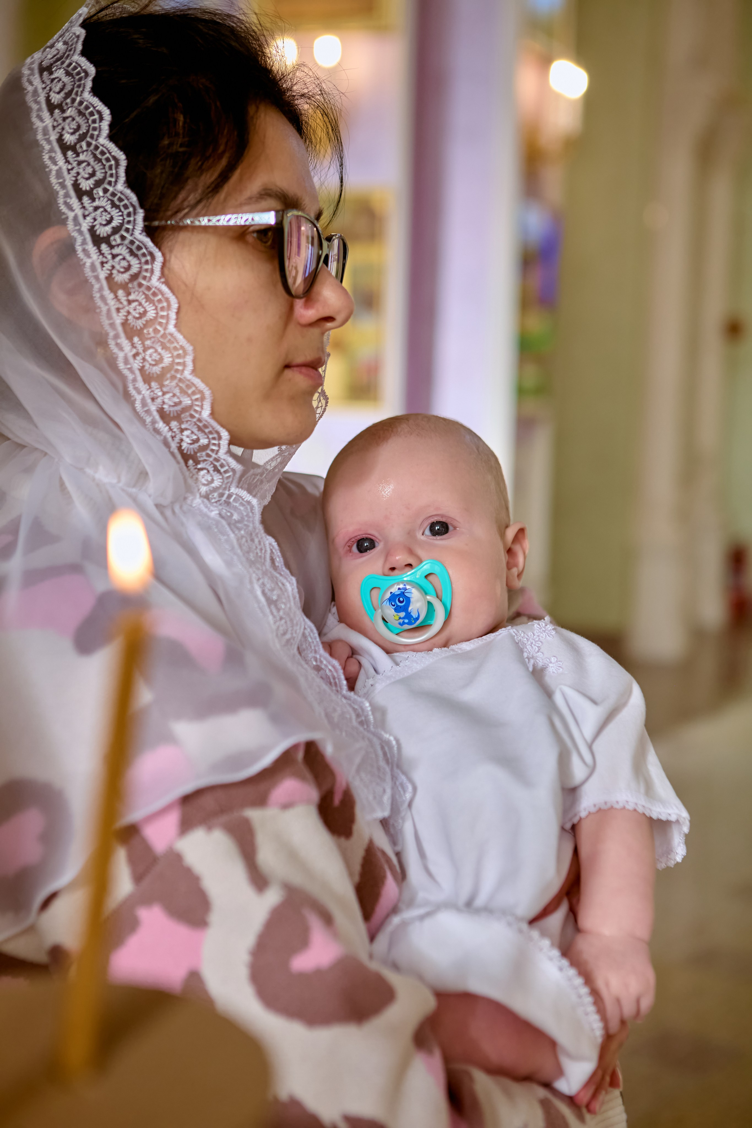 С крестной мамой. фотосессия крестин г. Дзержинск. православный фотограф Николай Голованов