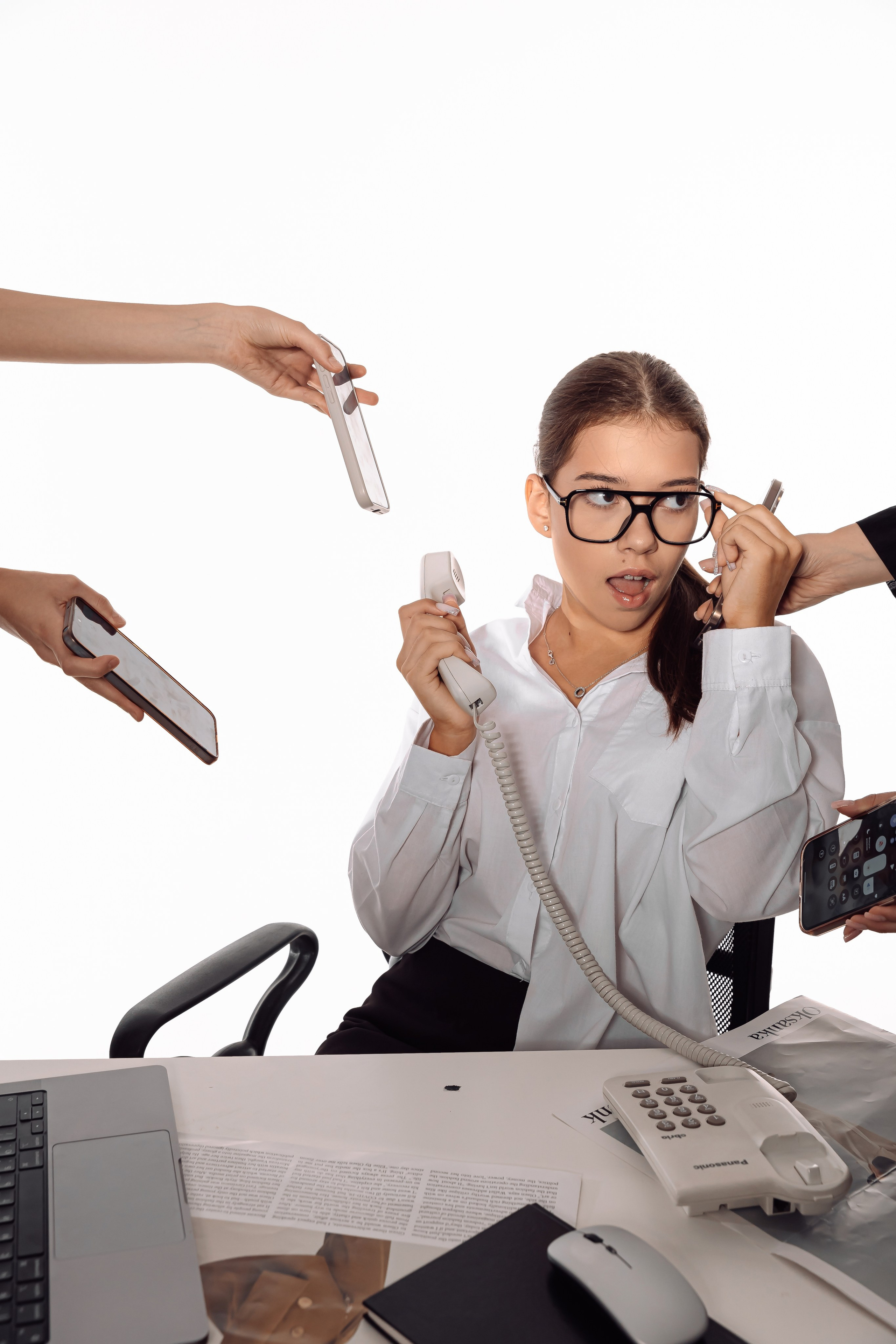 Экспресc Фотосессия в стилe «ОФИC» 💻☎️📠👓📇. Фотограф Евгения Улаз