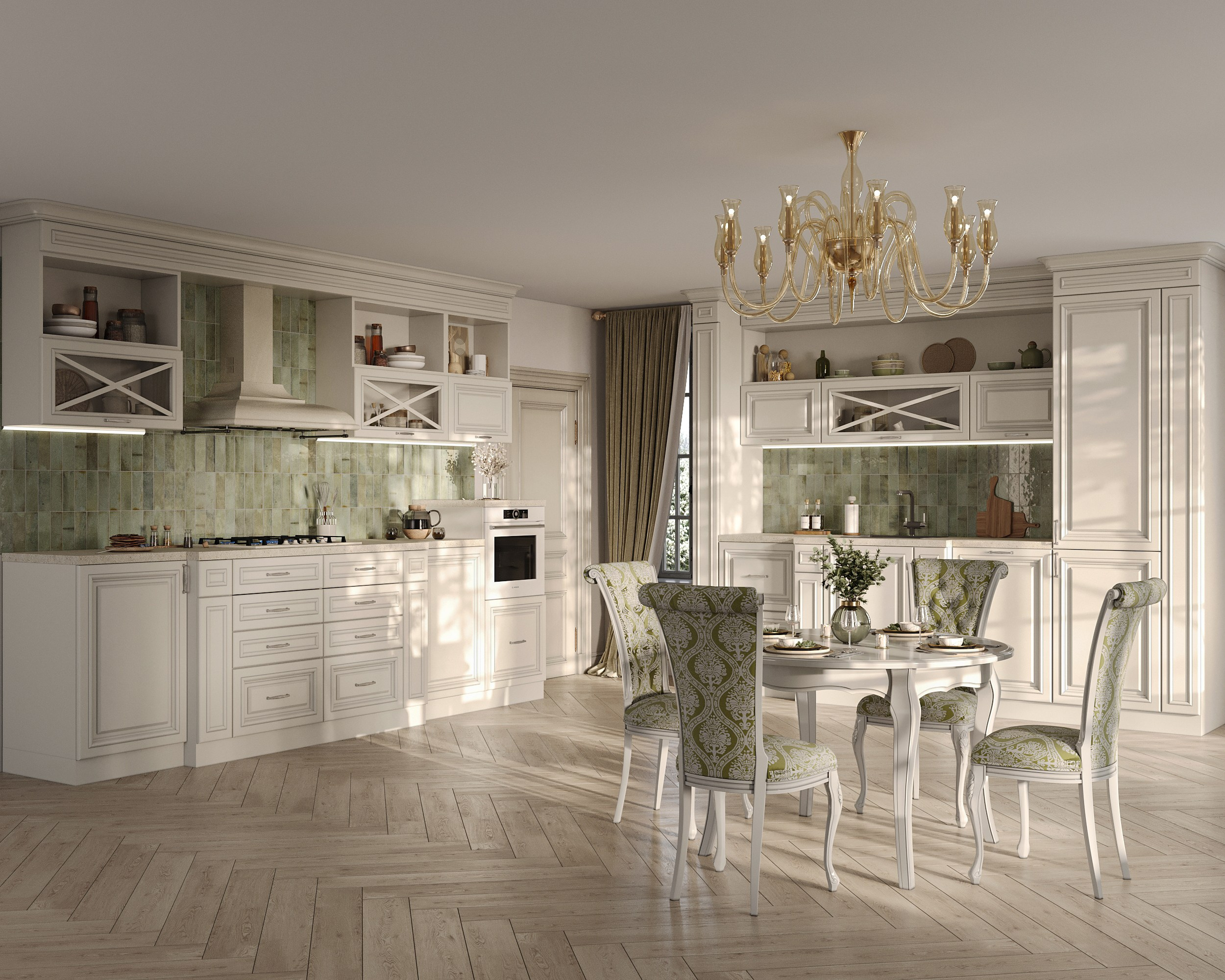 MKR кухонные гарнитуры (предметная 3D визуализация). Королёва Анастасия | 3D визуализатор