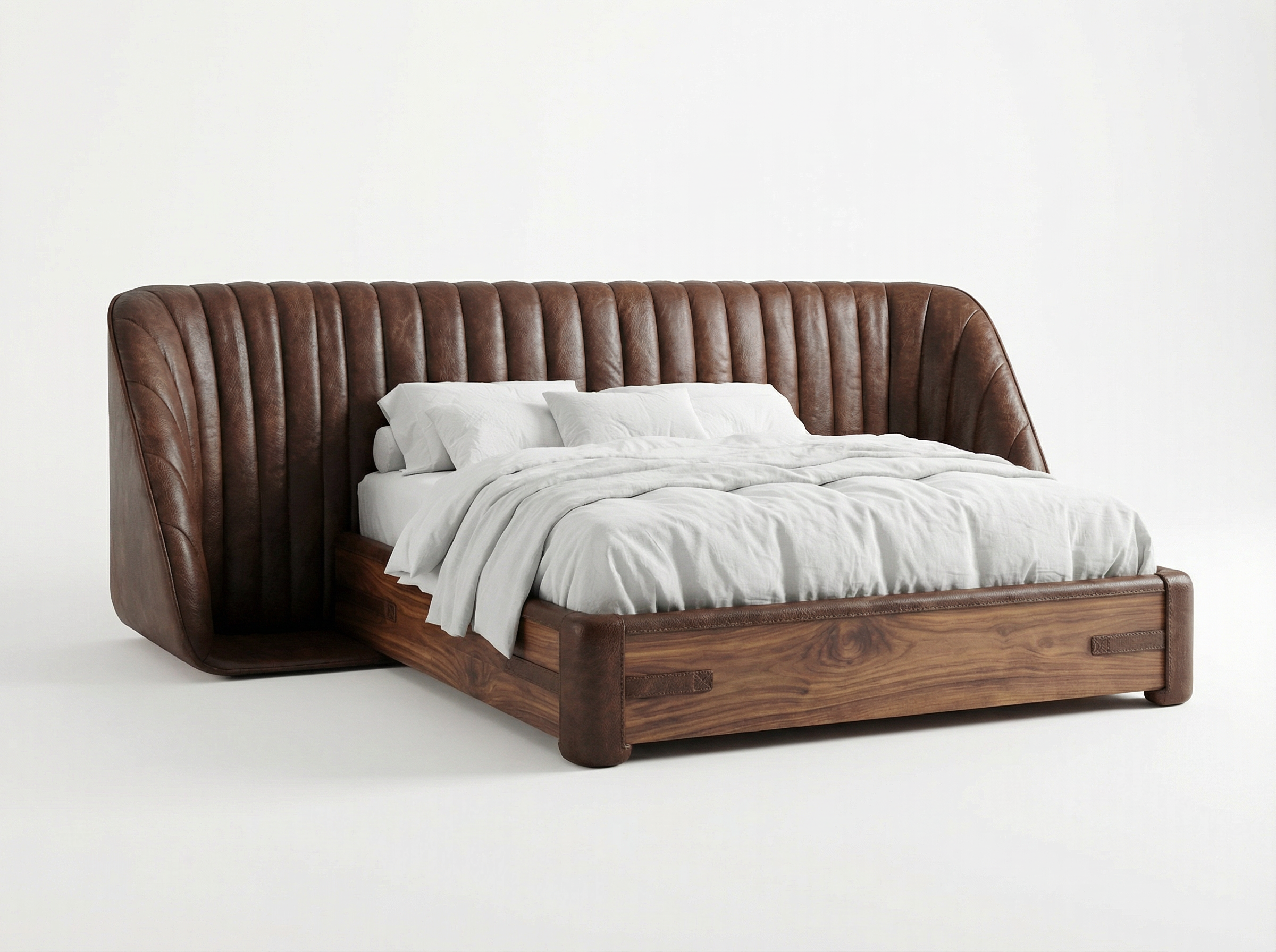 Кровать с мягким изголовьем. Интерьерный фотограф. Фотограф архитектуры