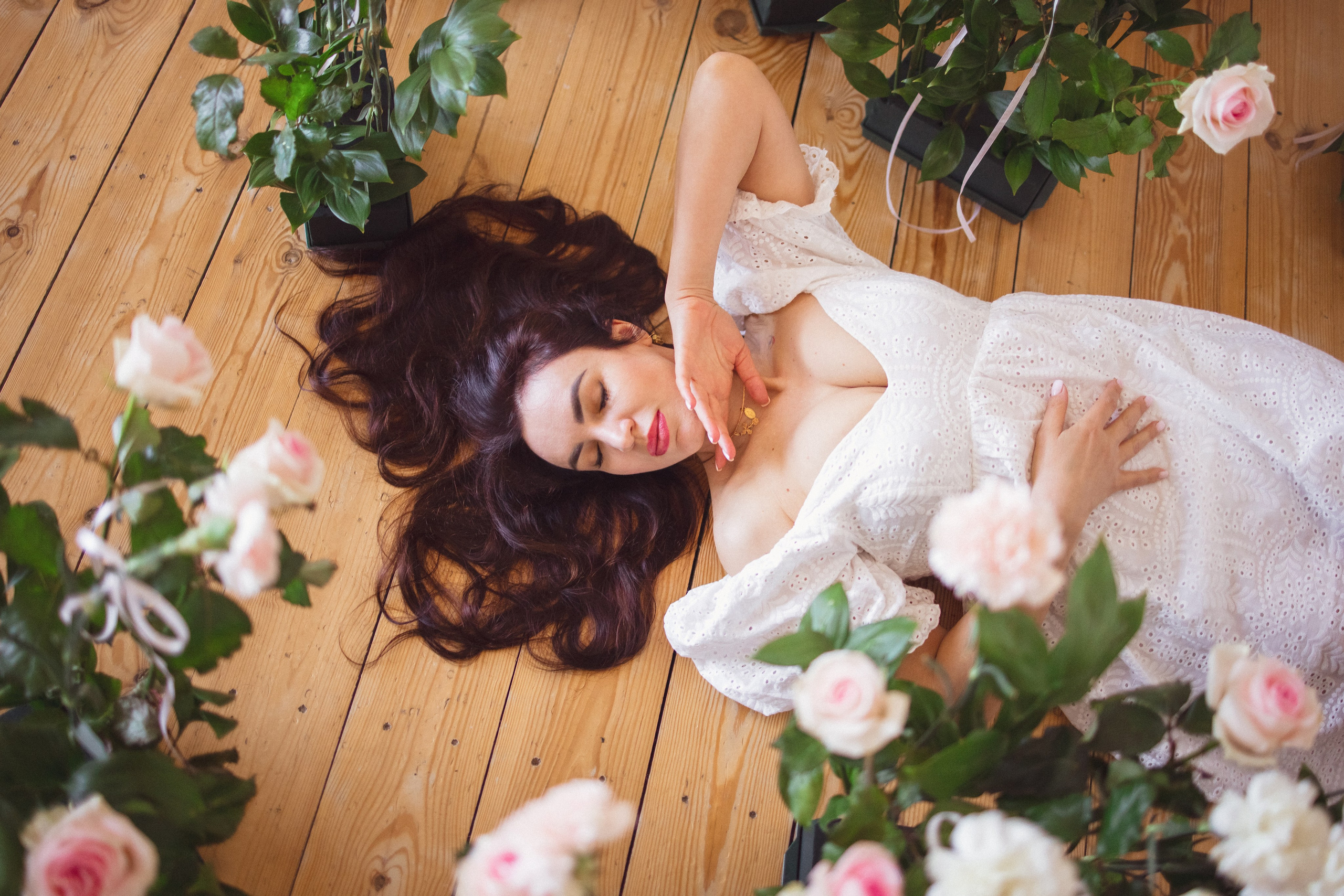 Фотосессия с живыми цветами в фотостудии г. Краснодар. Семейный и детский фотограф в Краснодаре Анна Трашкова