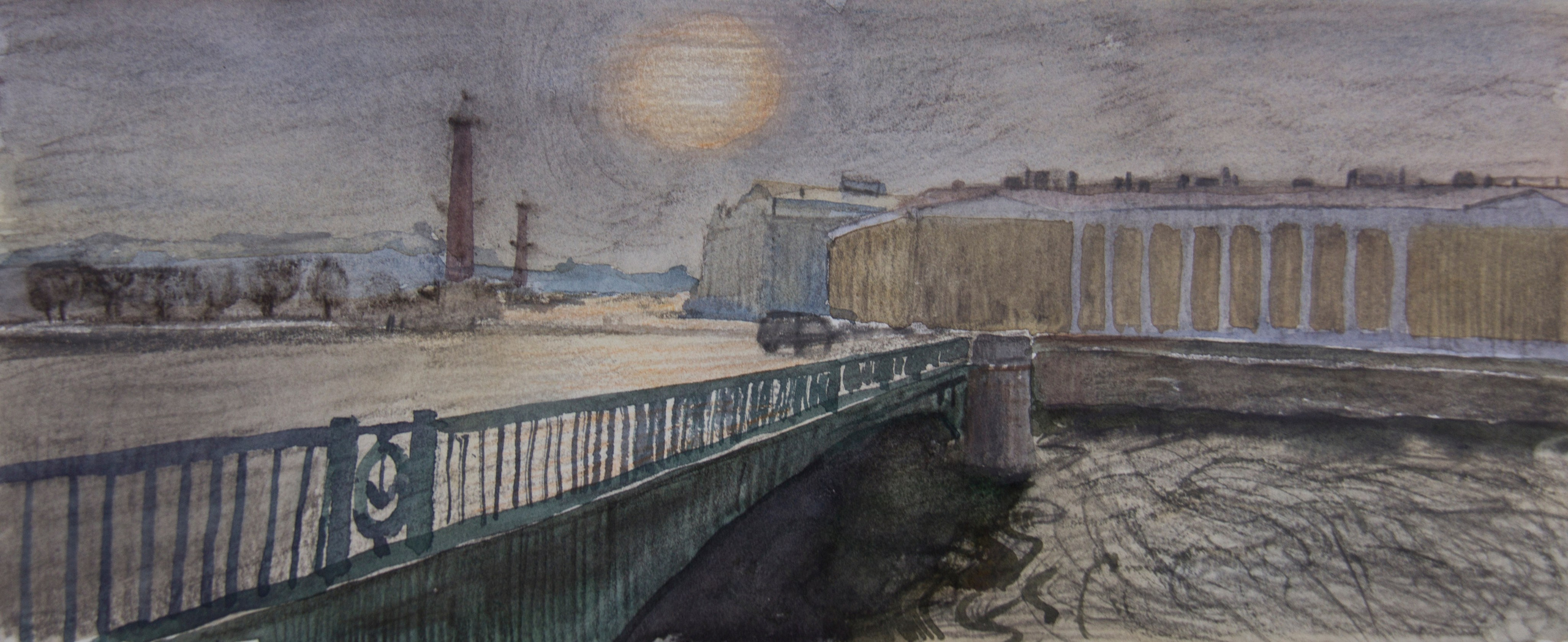 Город, графика. Ольга Васильева художник в Санкт-Петербурге