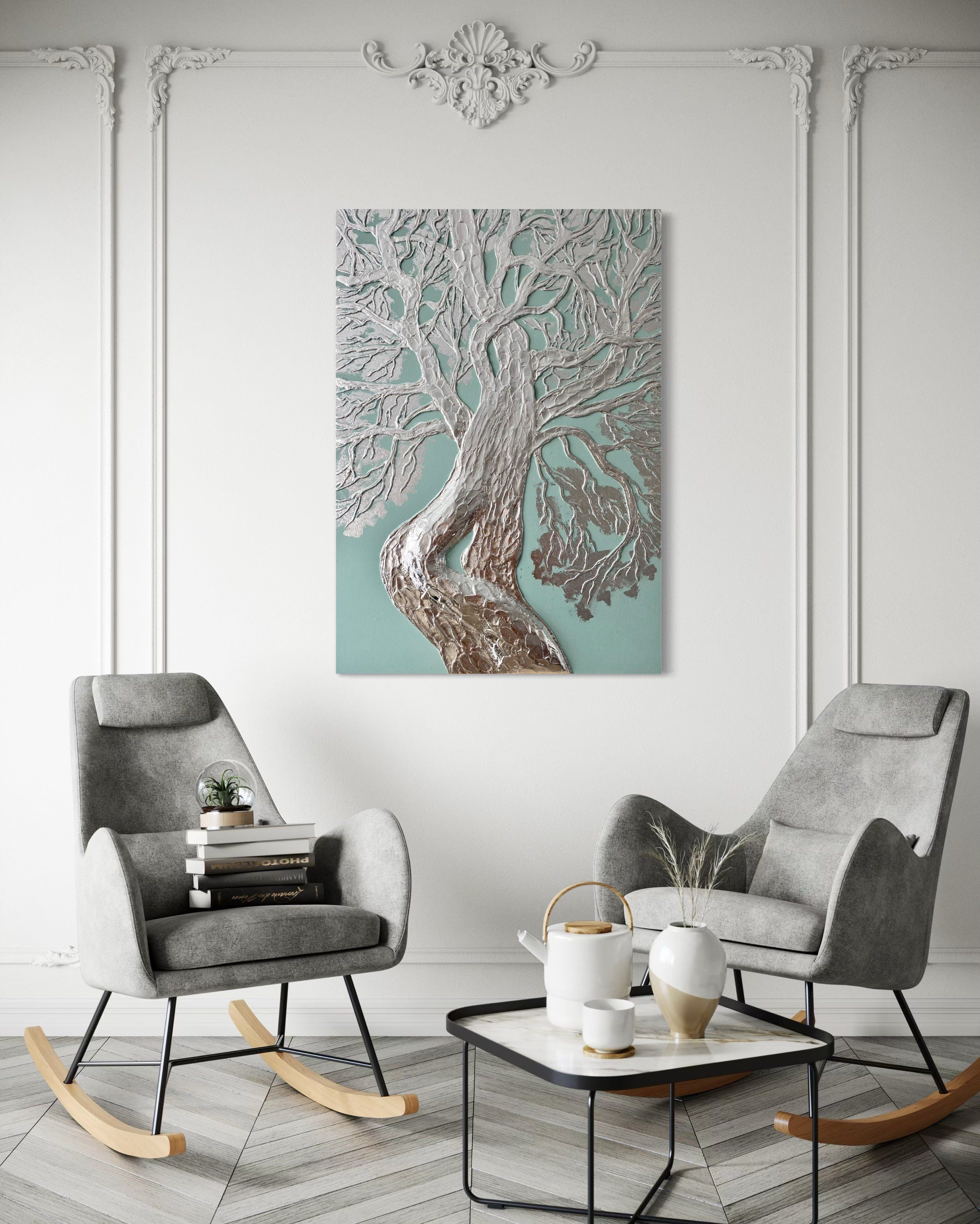 Серия панно Волшебные деревья. Наталья Атлантийская художник солнца Санкт-Петербург