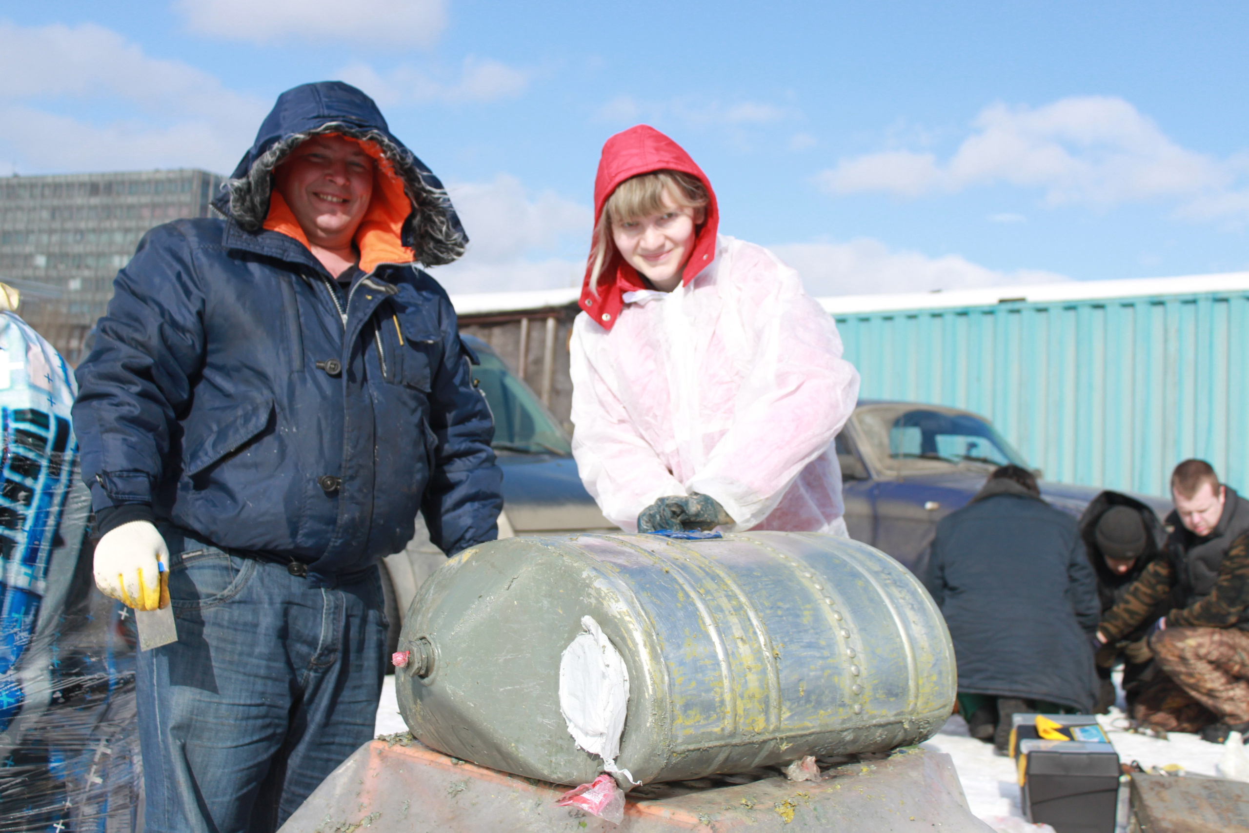 Ил-14Т «Голубая Мечта» работы в Тушино (2011 г.). Фотоальбом показывающий увлекательный мир авиации и мир медведей Андрея Иванова
