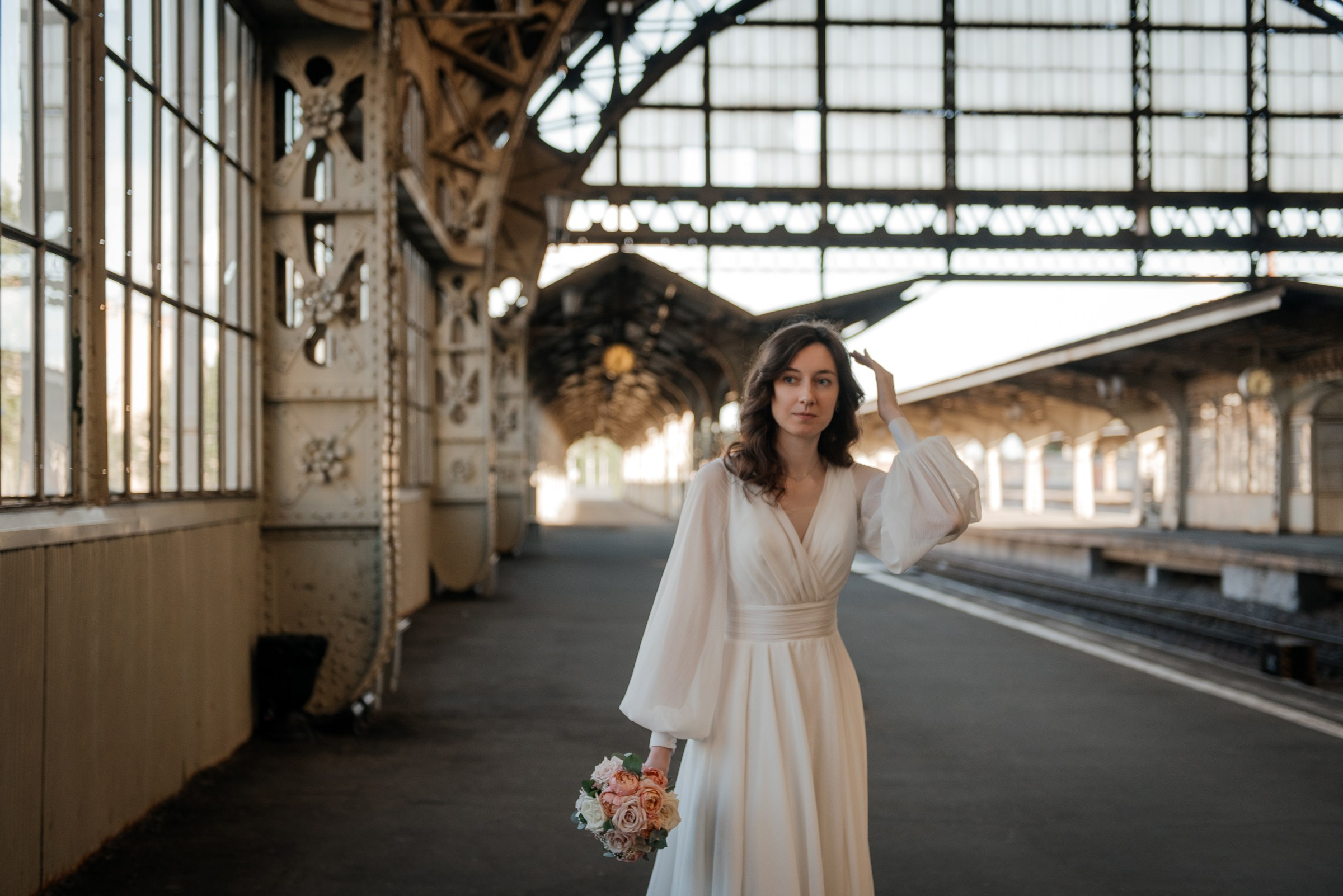 свадебная фотосессия в Витебском вокзале