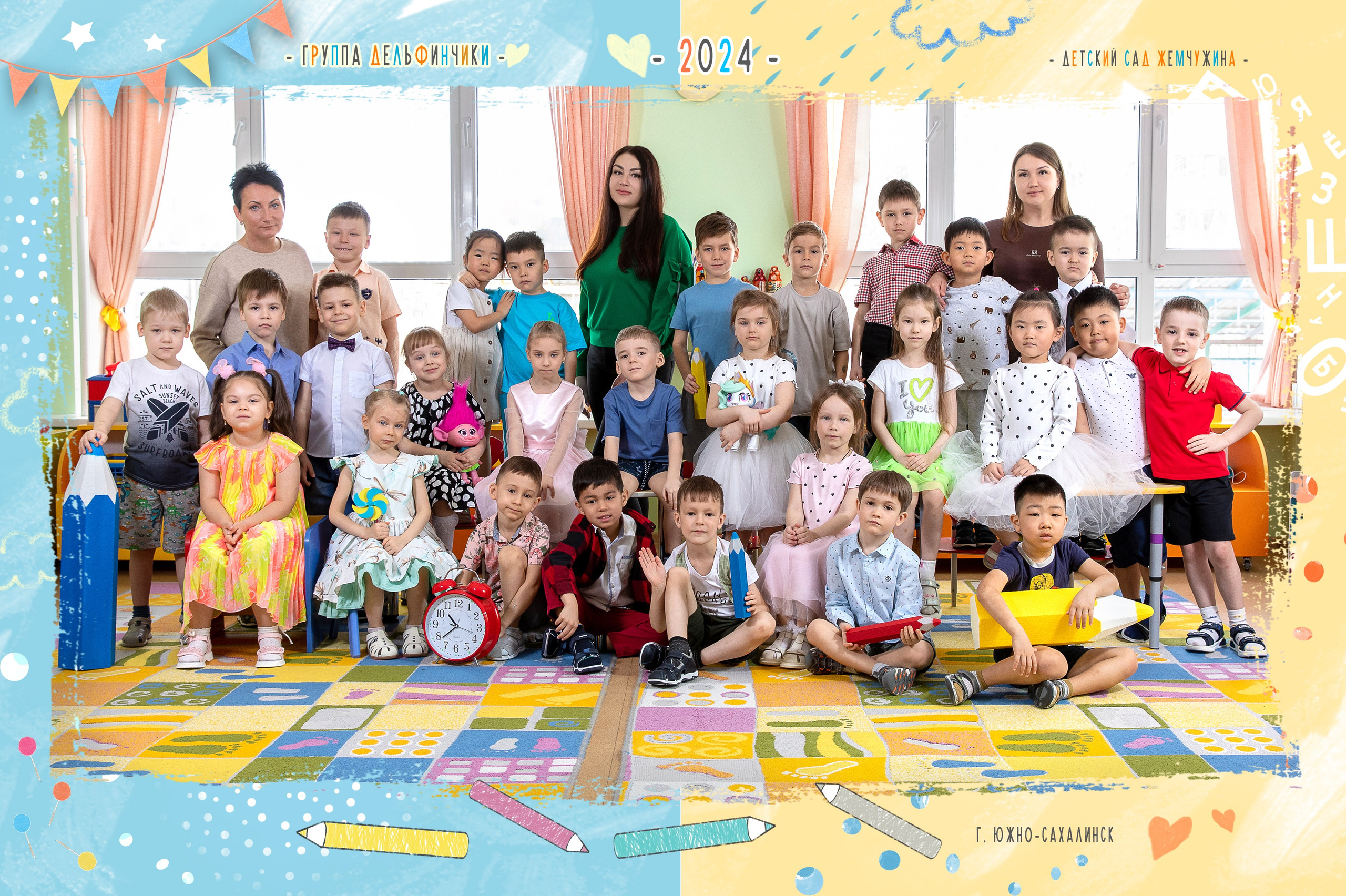 Общие фото детский сад. Школьный и детский фотограф в Южно-Сахалинске Анастасия Лескова