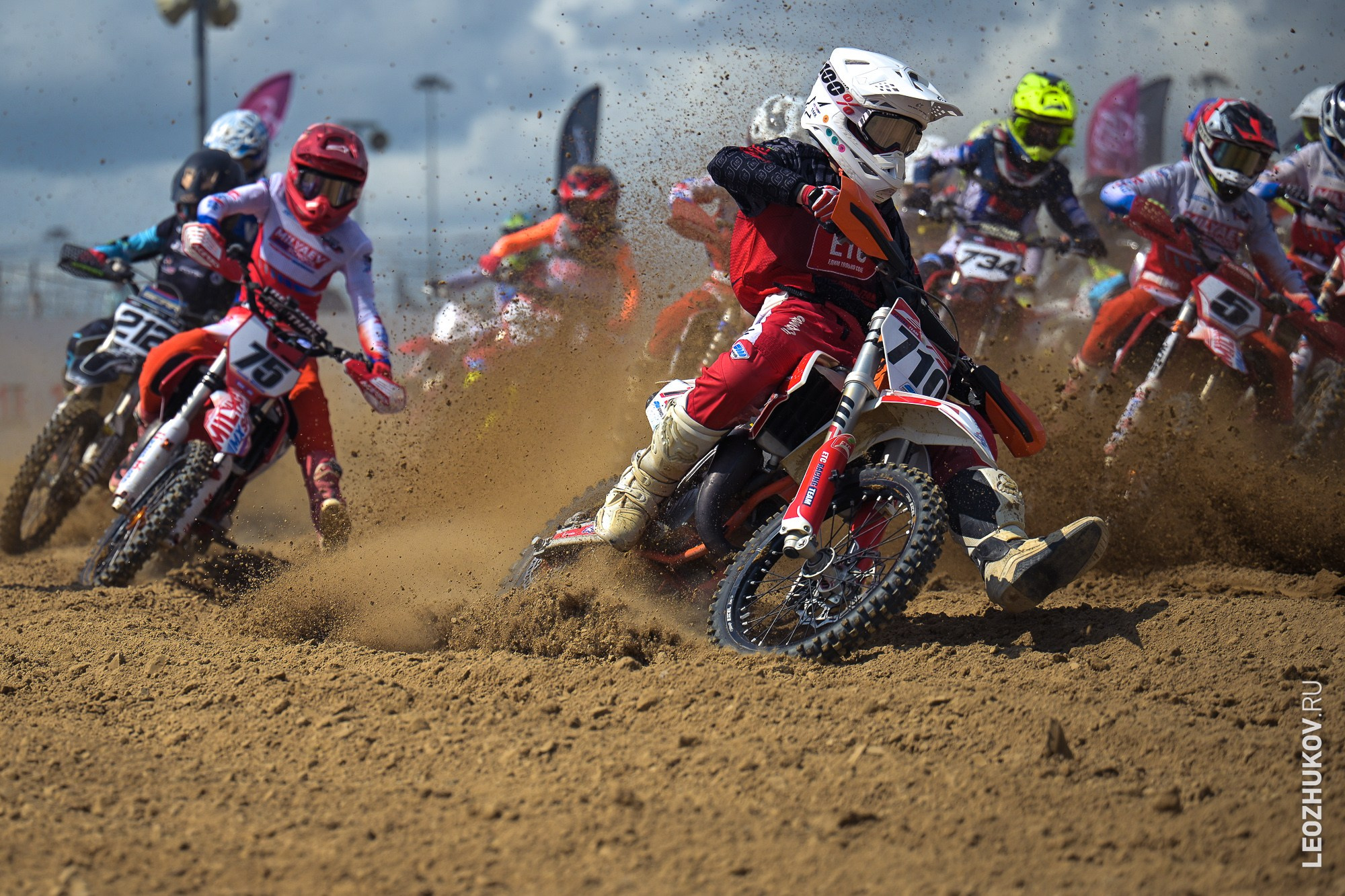 1 round of ММТ RGP russian motocross championships. Sports photographer Leonid Zhukov
