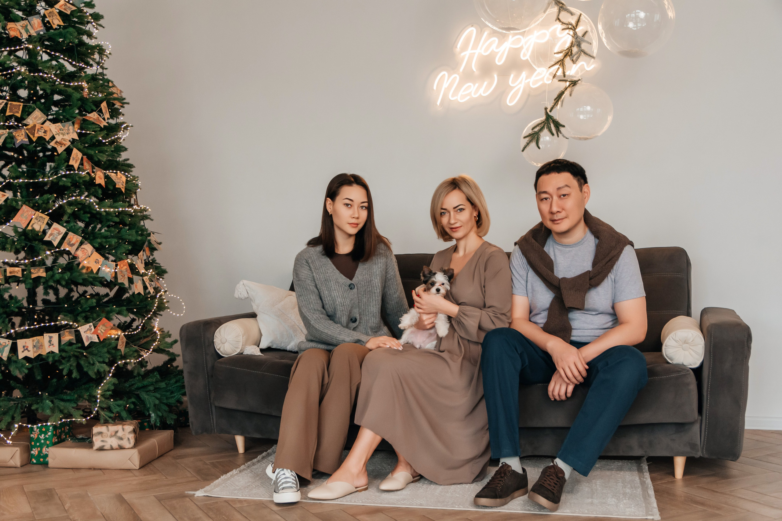 Новогодняя семейная фотосессия. Семейный и детский фотограф Кущ Наташа