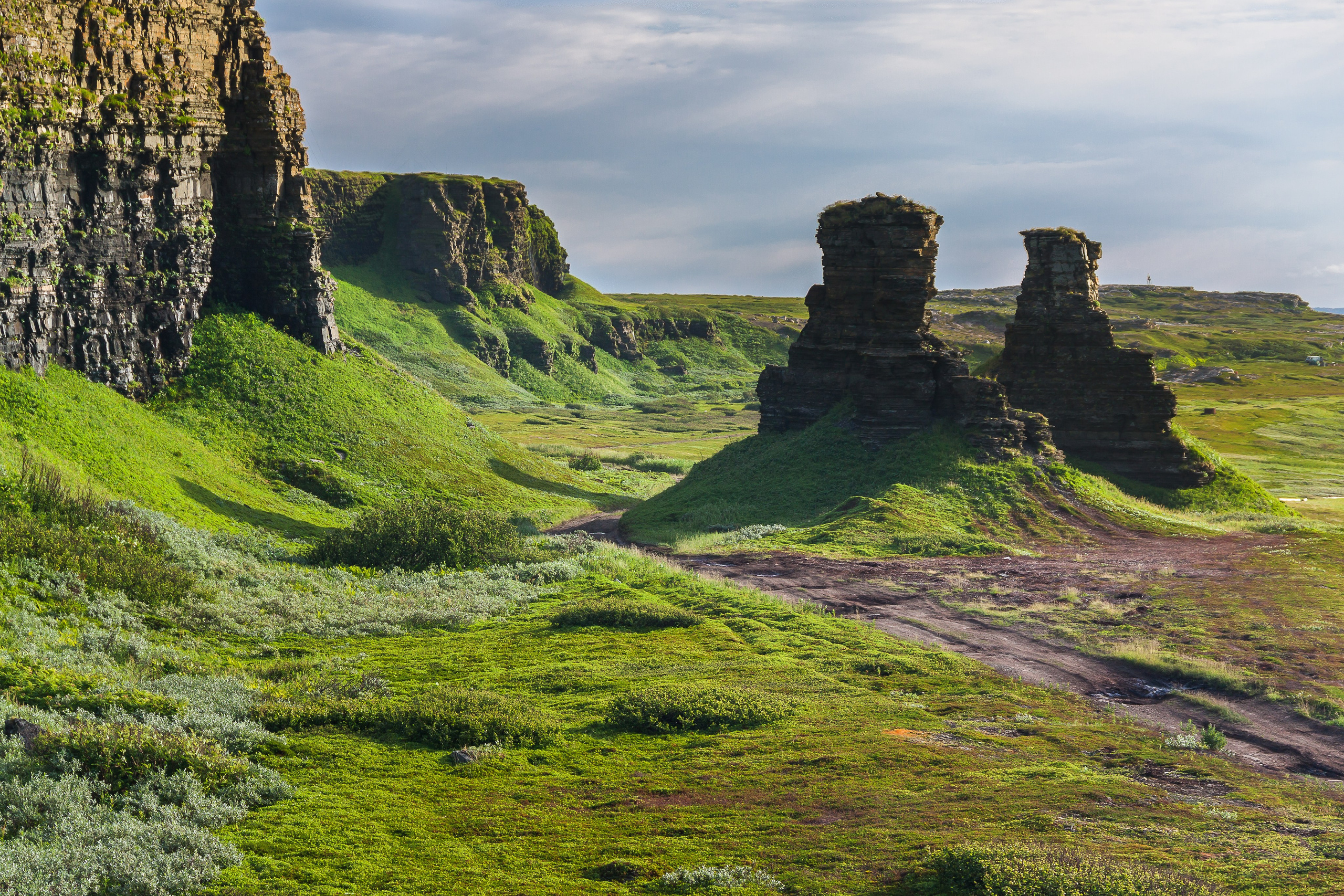 Полуостров Средний. Пейзажи Крайнего Севера. Баренцево море, Рыбачий, Средний, Немецкий
