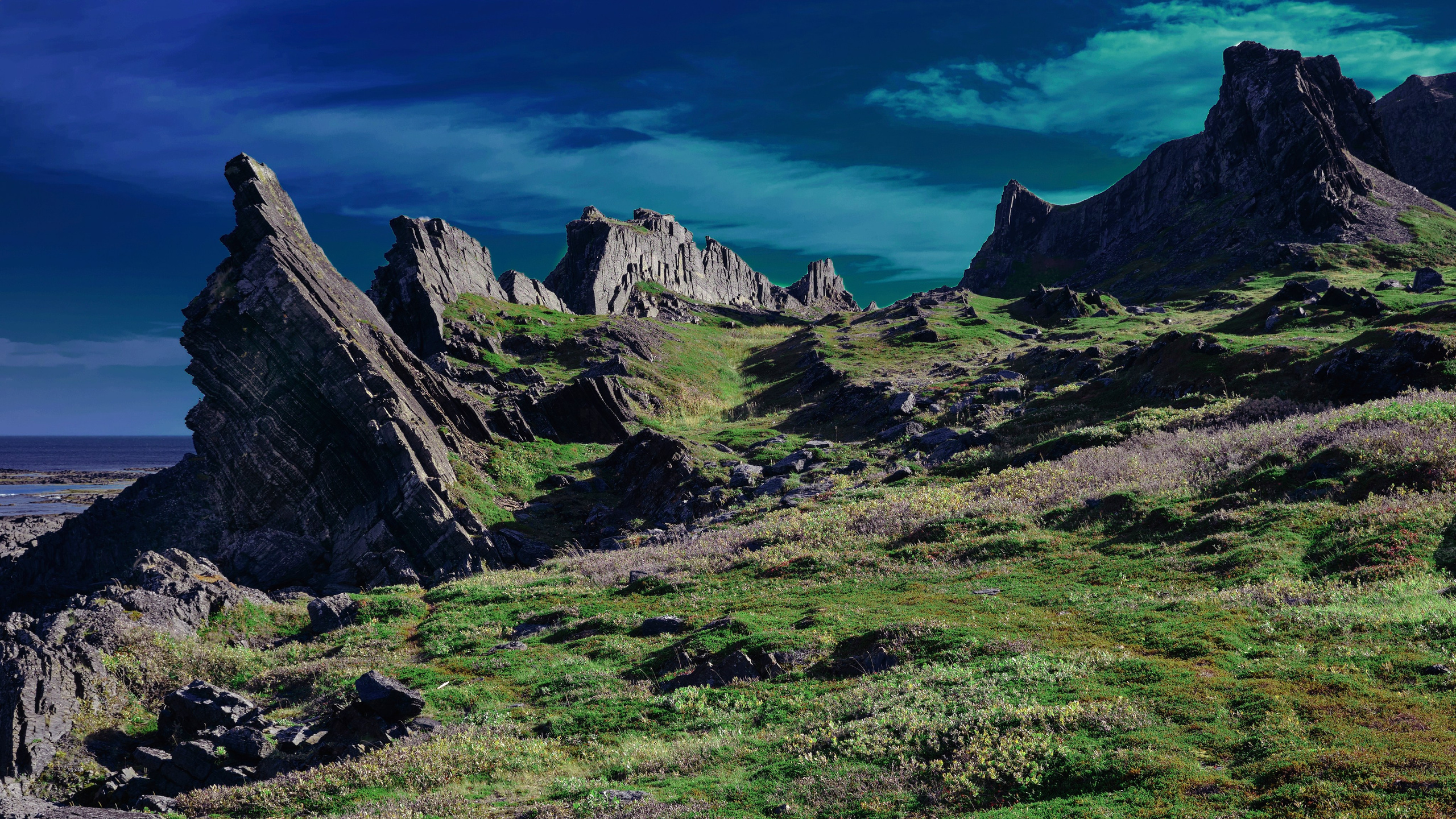 Пейзажи Крайнего Севера. Баренцево море, Рыбачий, Средний, Немецкий