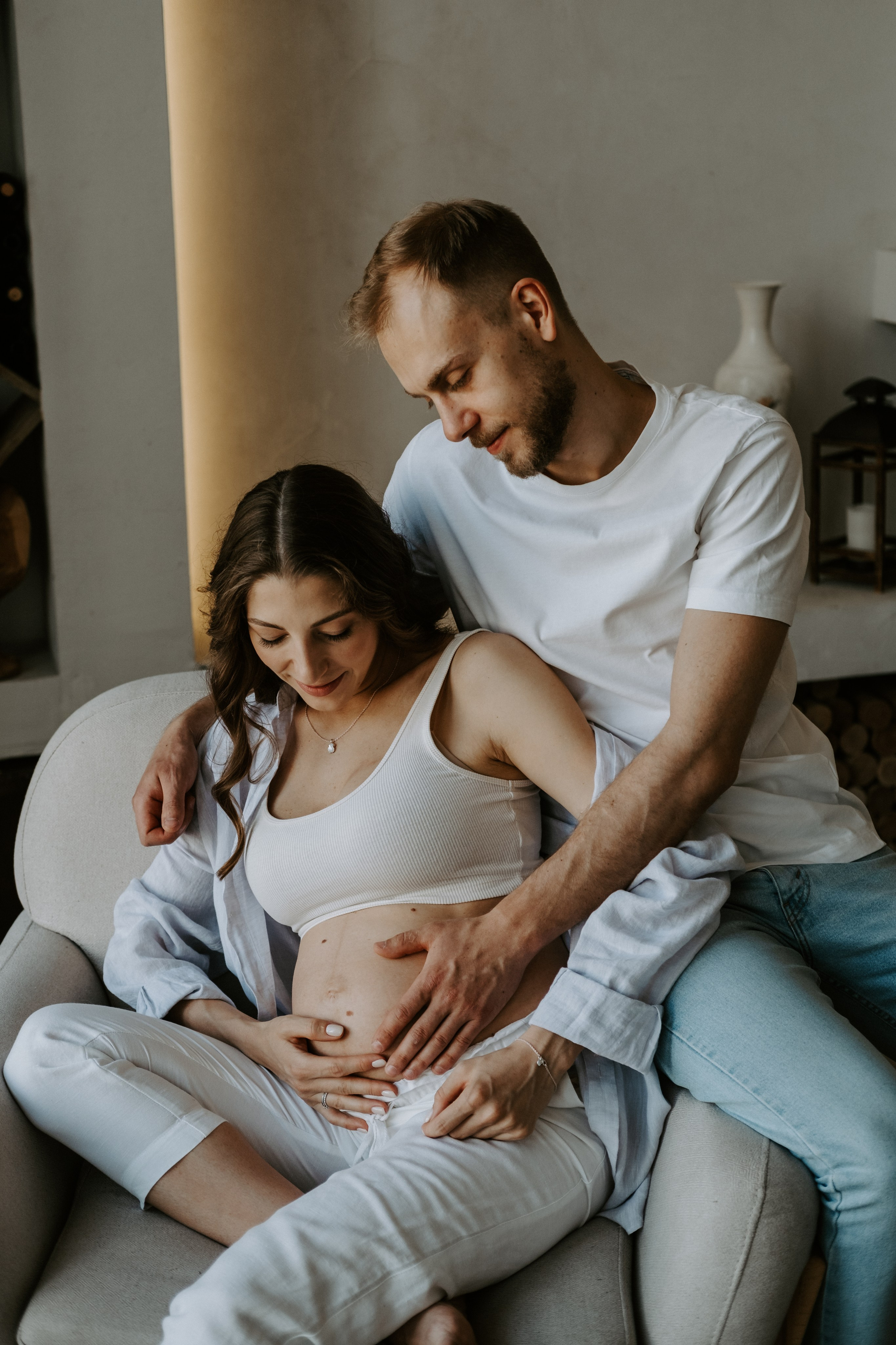 Фотосессия беременности с собакой. Семейный фотограф в Москве Кристина Маркос