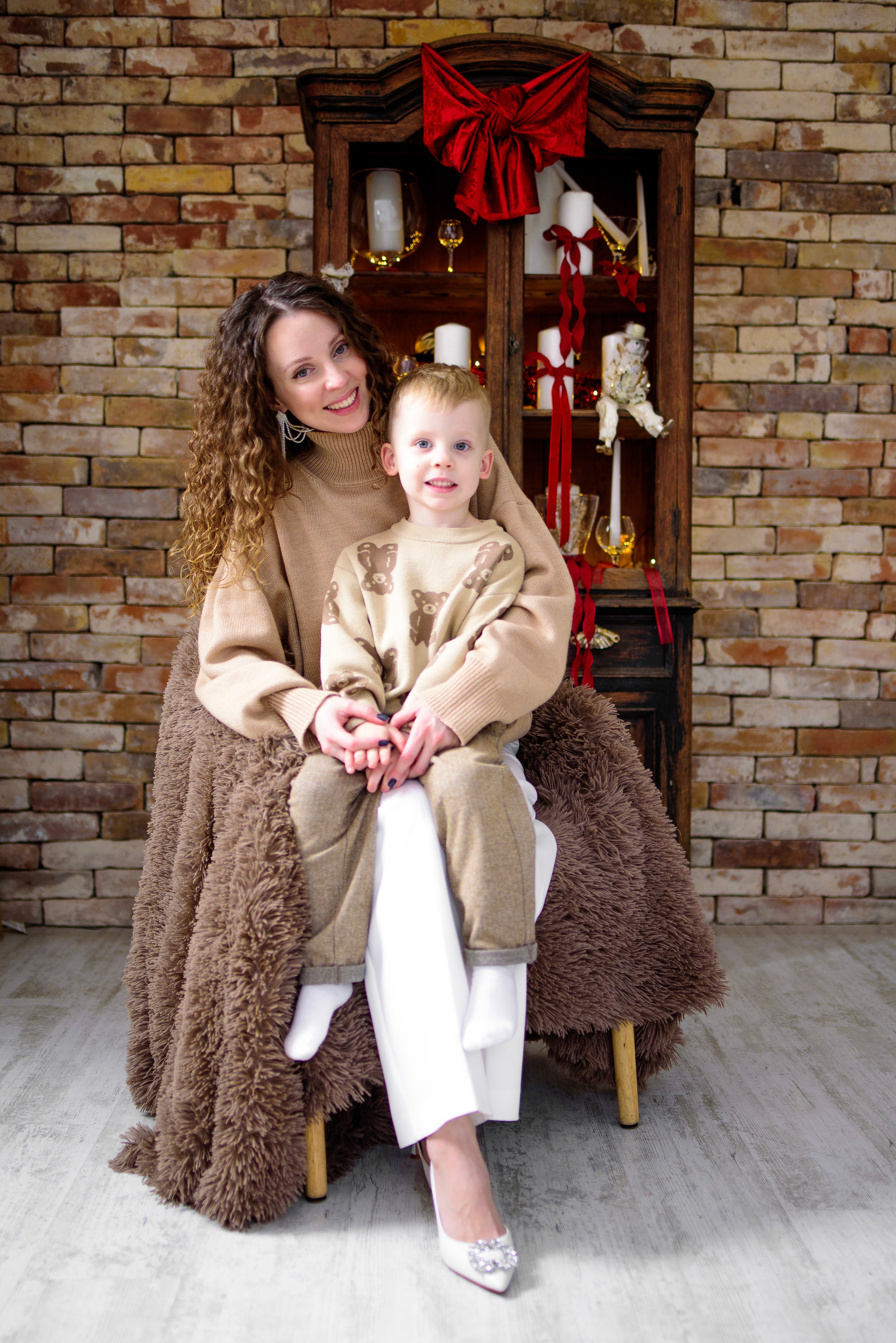 Новогодняя фотосессия Тани и Сережа (младшего). Фотограф