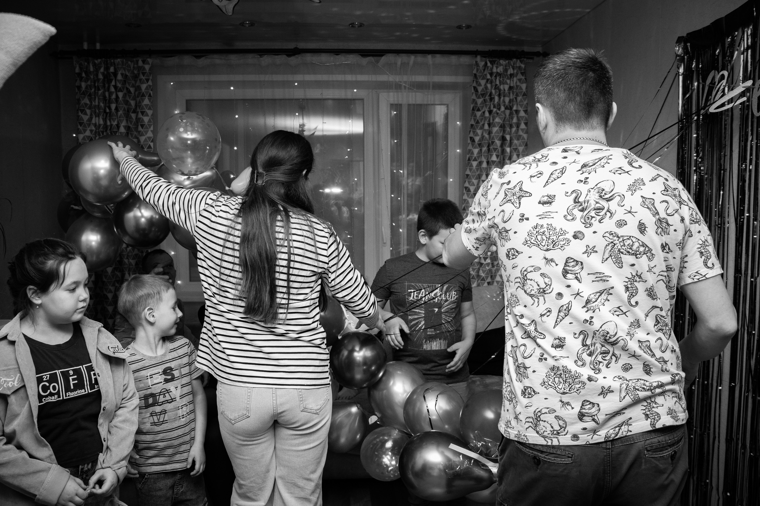 Семейная фотосессия на детский день рождения в городе Томск