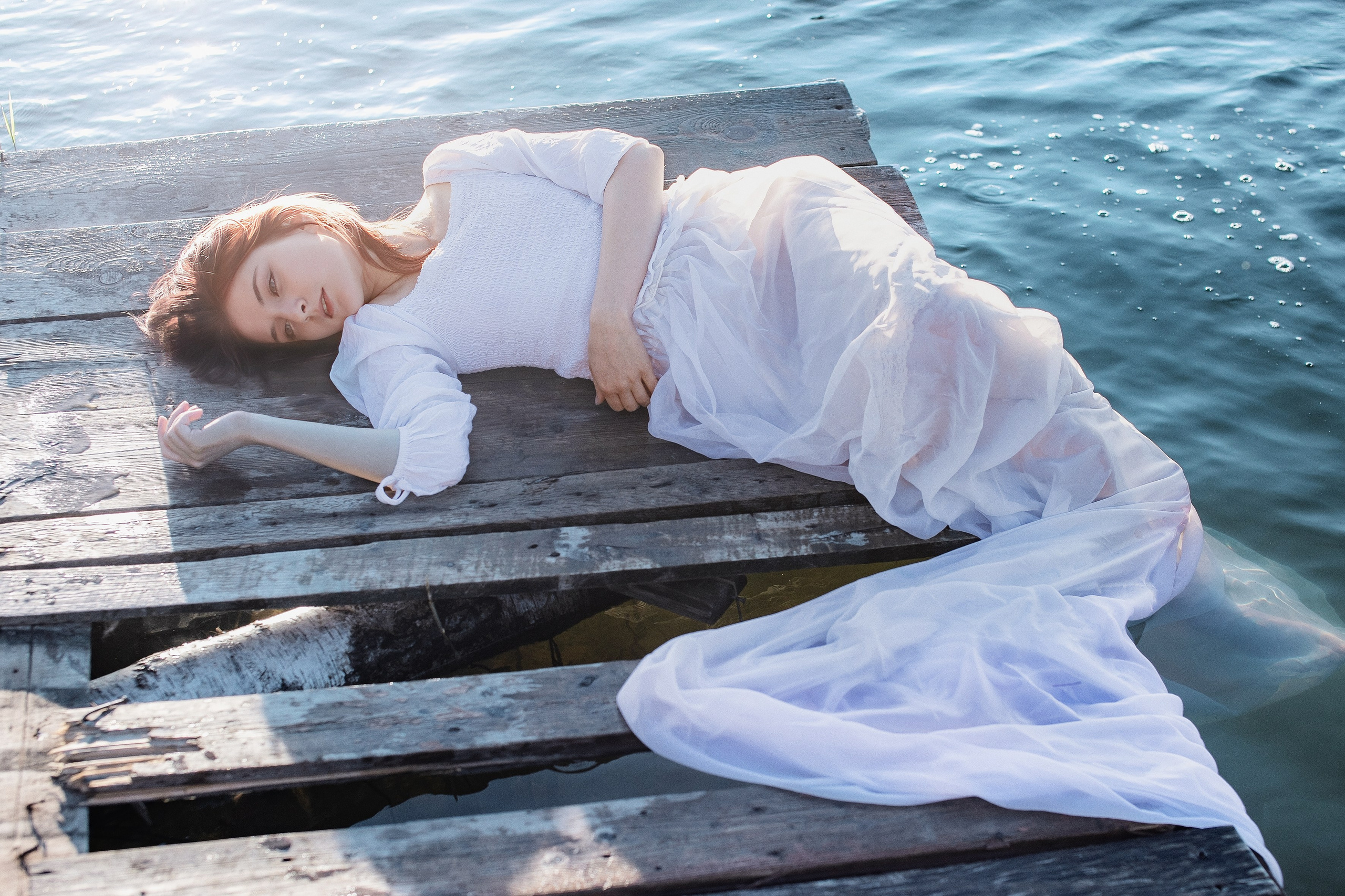 Творческая съемка на озере. Фотограф Минск Елена Украинец