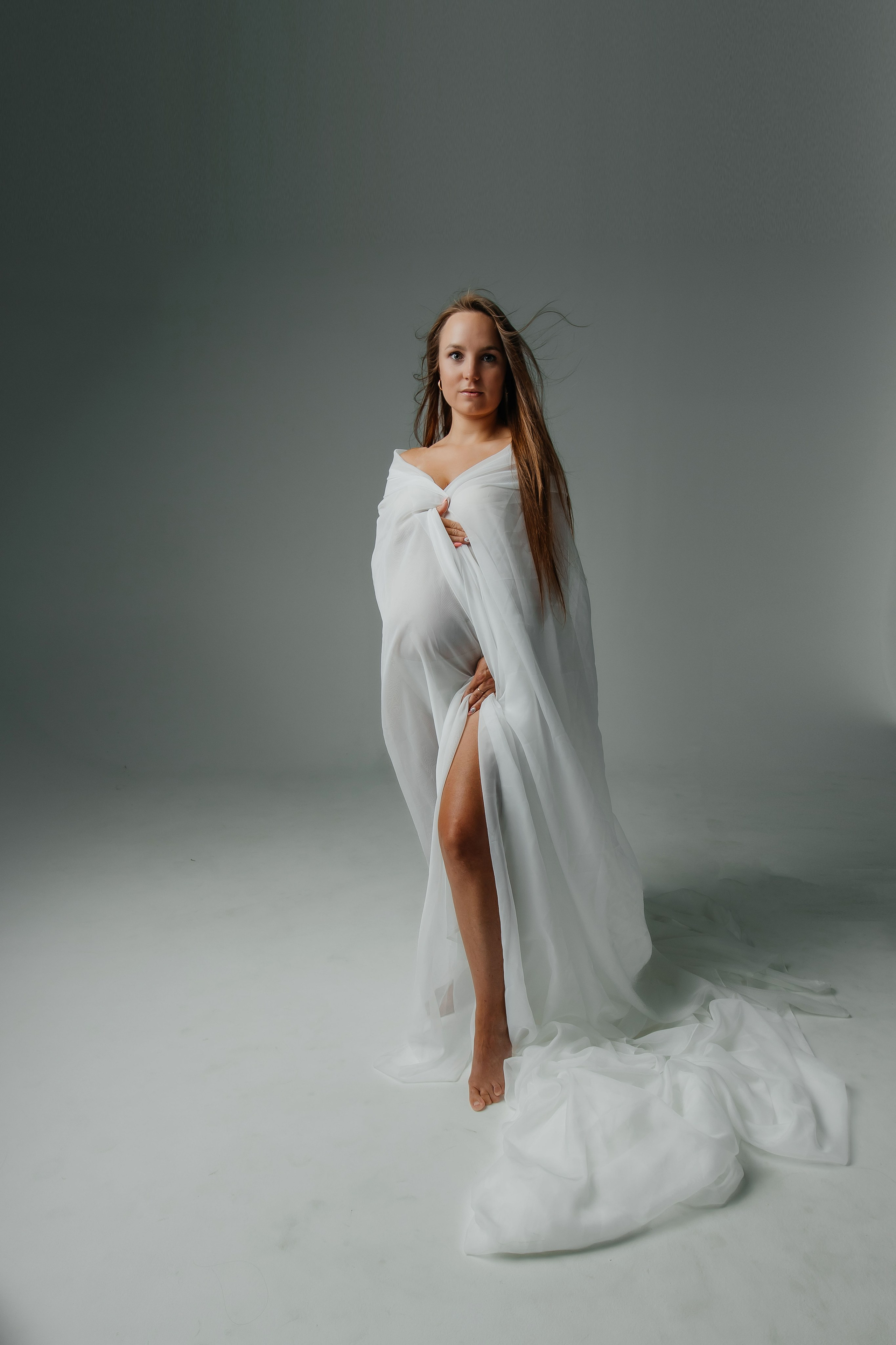 Струящийся фатин. Колесникова Татьяна. Фотограф новорожденных Щёлково, Москва, Королев