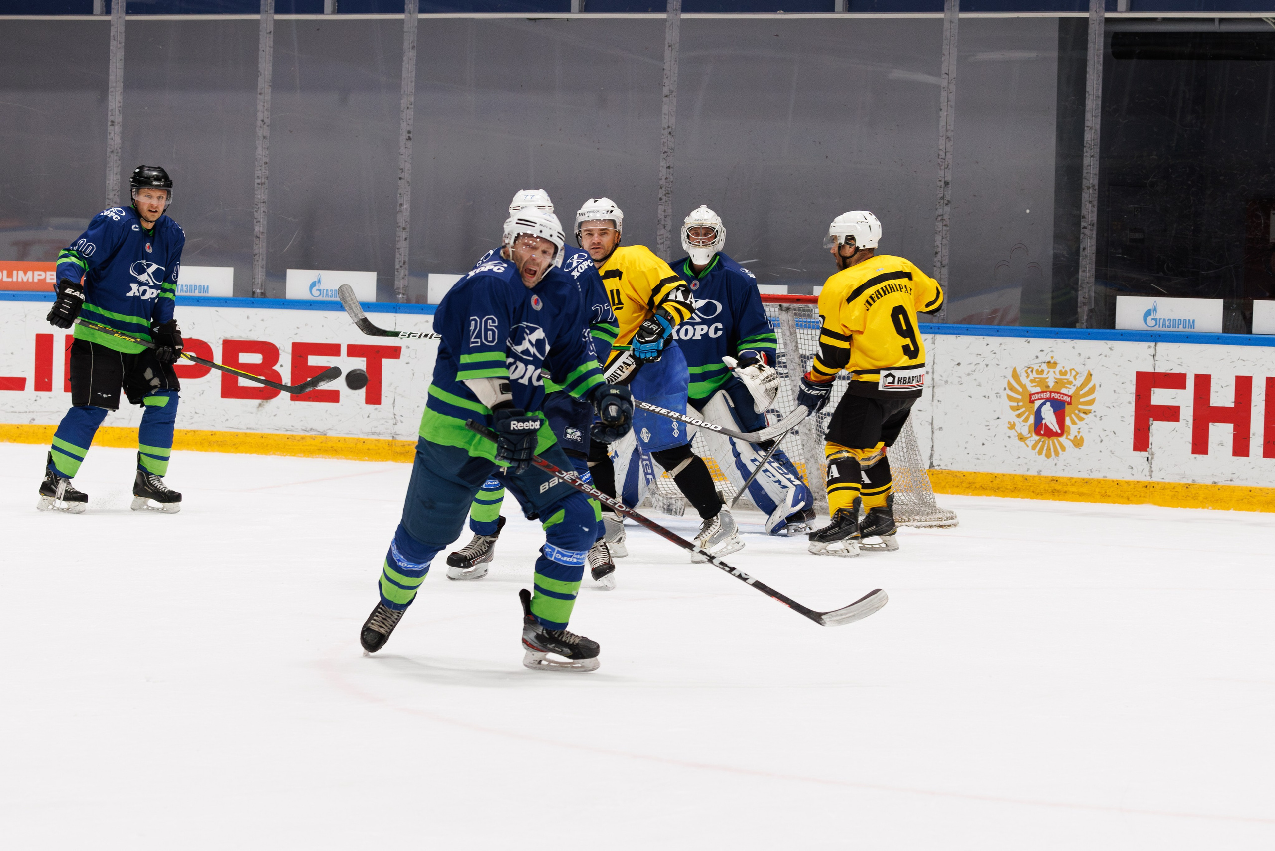 НХЛ (40+) Ижорец — Хорс 3-3. Фотограф Александр Заломаев